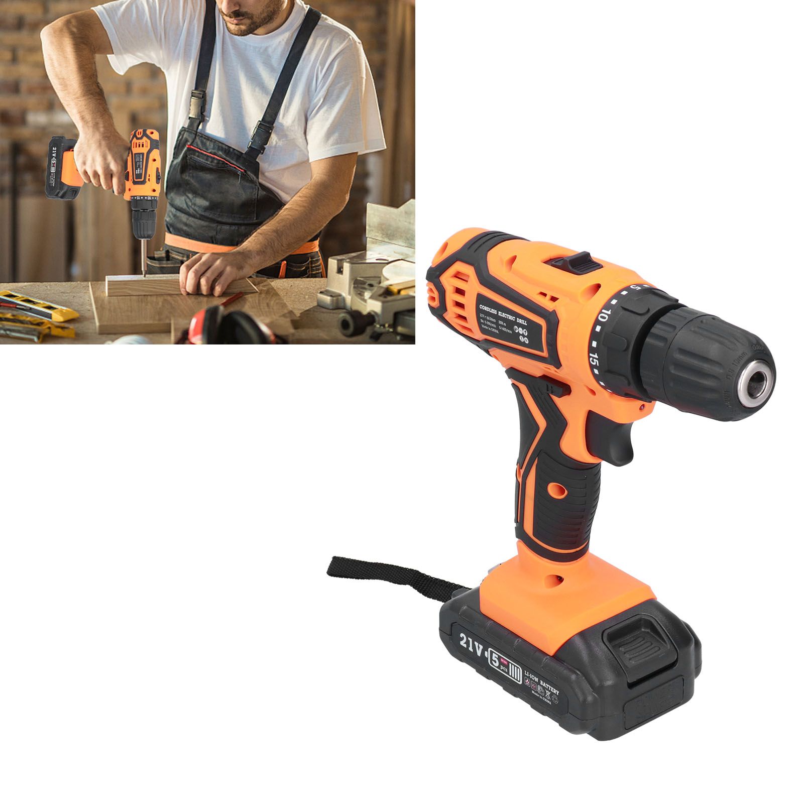 Double Speed Handheld Lithium Electric Drill Multifunction Rechargeable view 11
