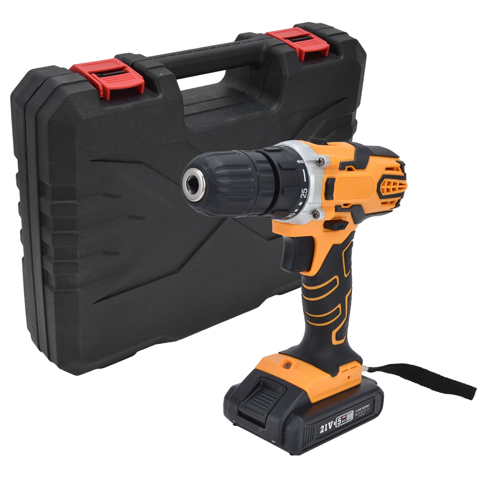 21V Lithium Electric Drill Electric Screw Driver Impact Drill Cordless Power