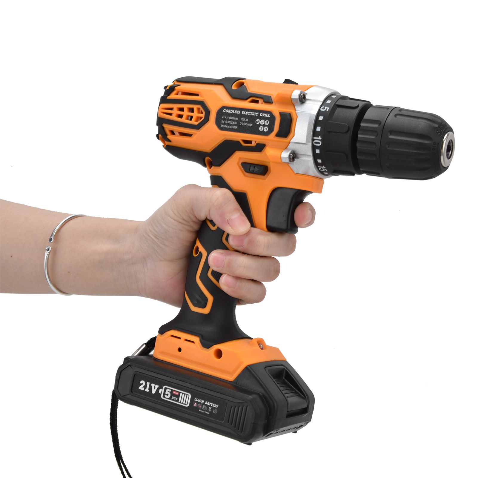 21V Lithium Electric Drill Electric Screw Driver Impact Drill Cordless Power view 10