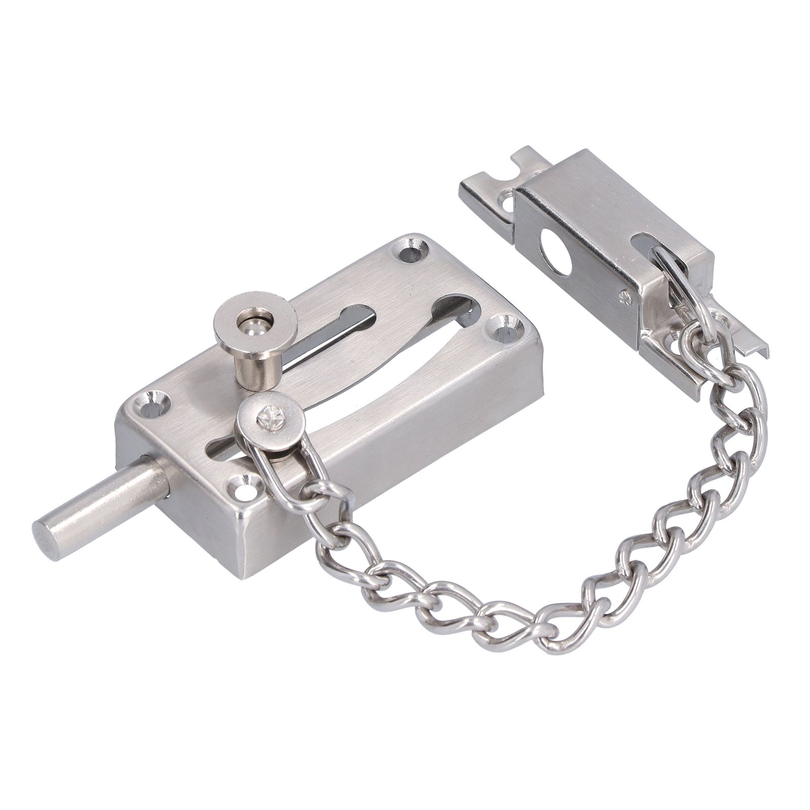 Door Slide Bolt Latch Stainless Steel AntiTheft Safety Gate Lock for Home