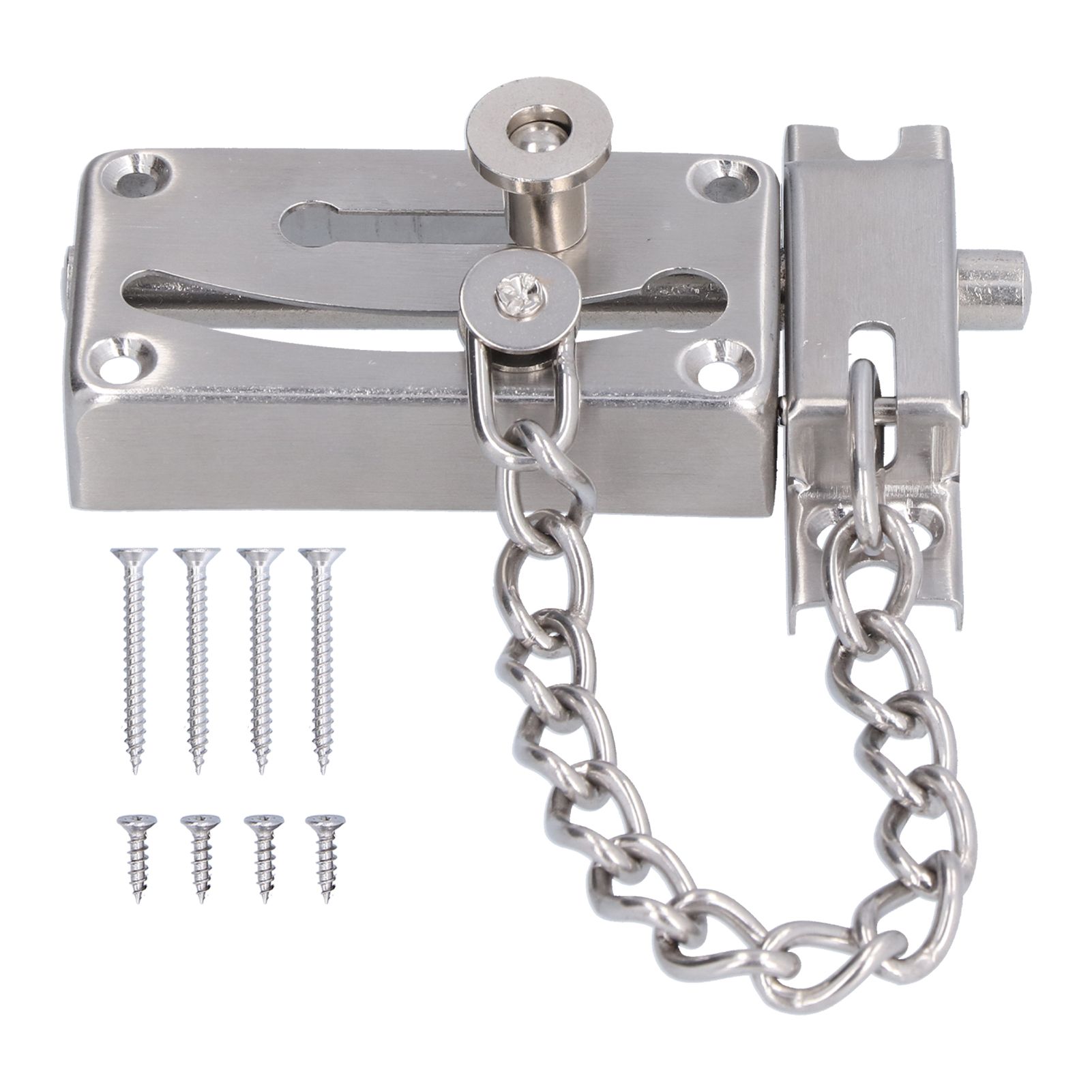 Door Slide Bolt Latch Stainless Steel AntiTheft Safety Gate Lock for Home view 2