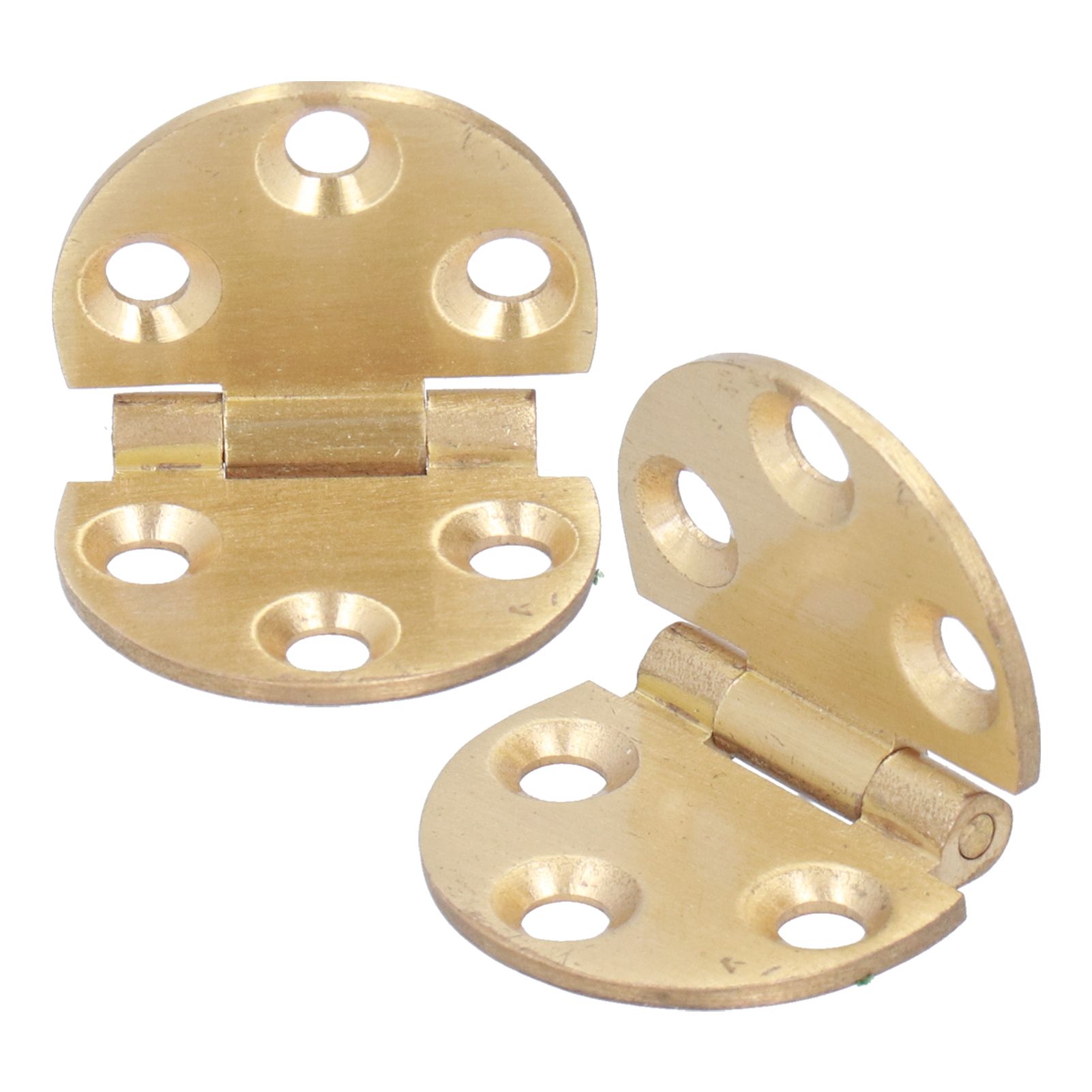 2Set 180 Degree Copper Hinge with Screw Mini Flap Hinge for Foldable Table 47x30mm view 3