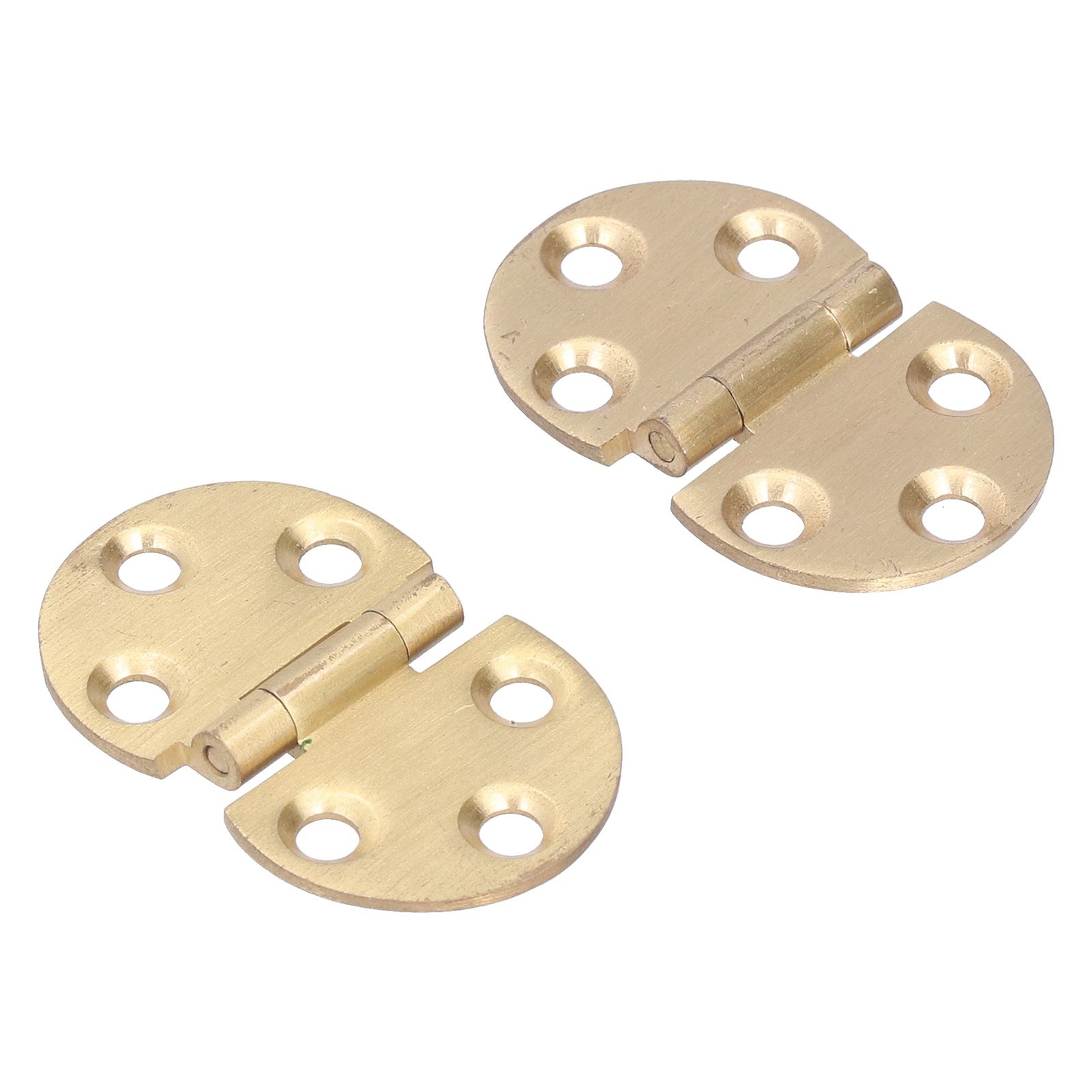 2Set 180 Degree Copper Hinge with Screw Mini Flap Hinge for Foldable Table 47x30mm view 5