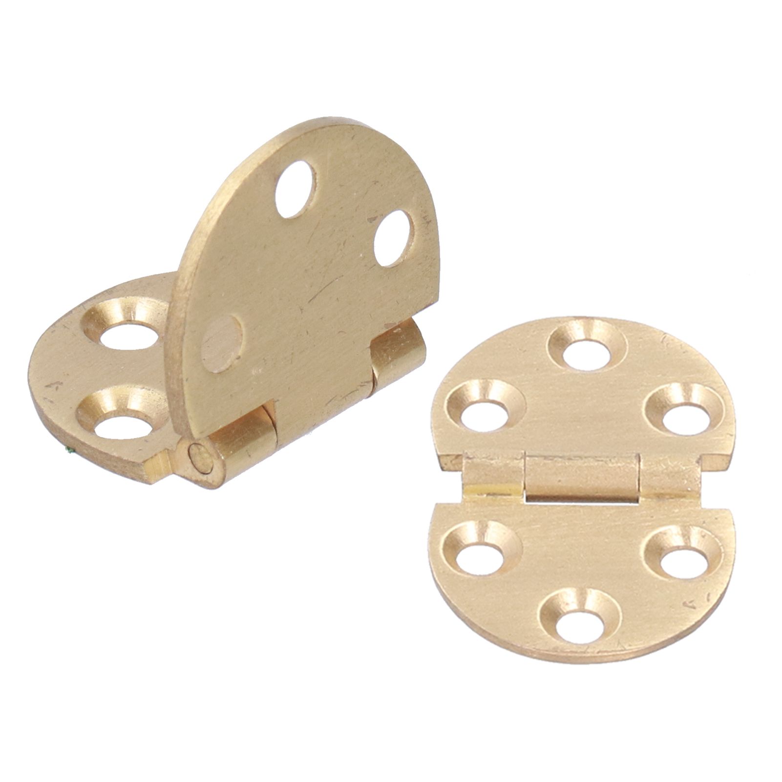 2Set 180 Degree Copper Hinge with Screw Mini Flap Hinge for Foldable Table 47x30mm view 7