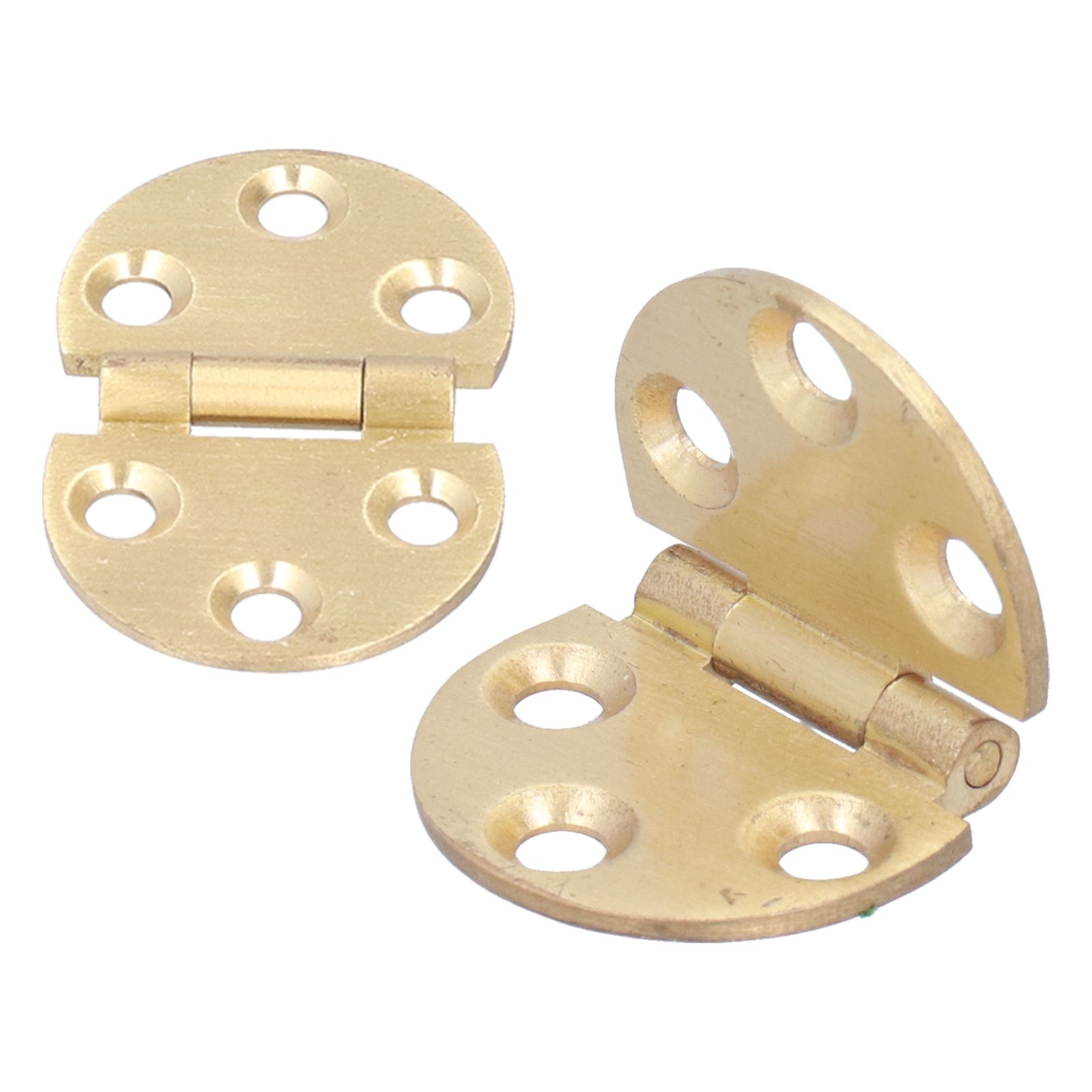 2Set 180 Degree Copper Hinge with Screw Mini Flap Hinge for Foldable Table 47x30mm view 8