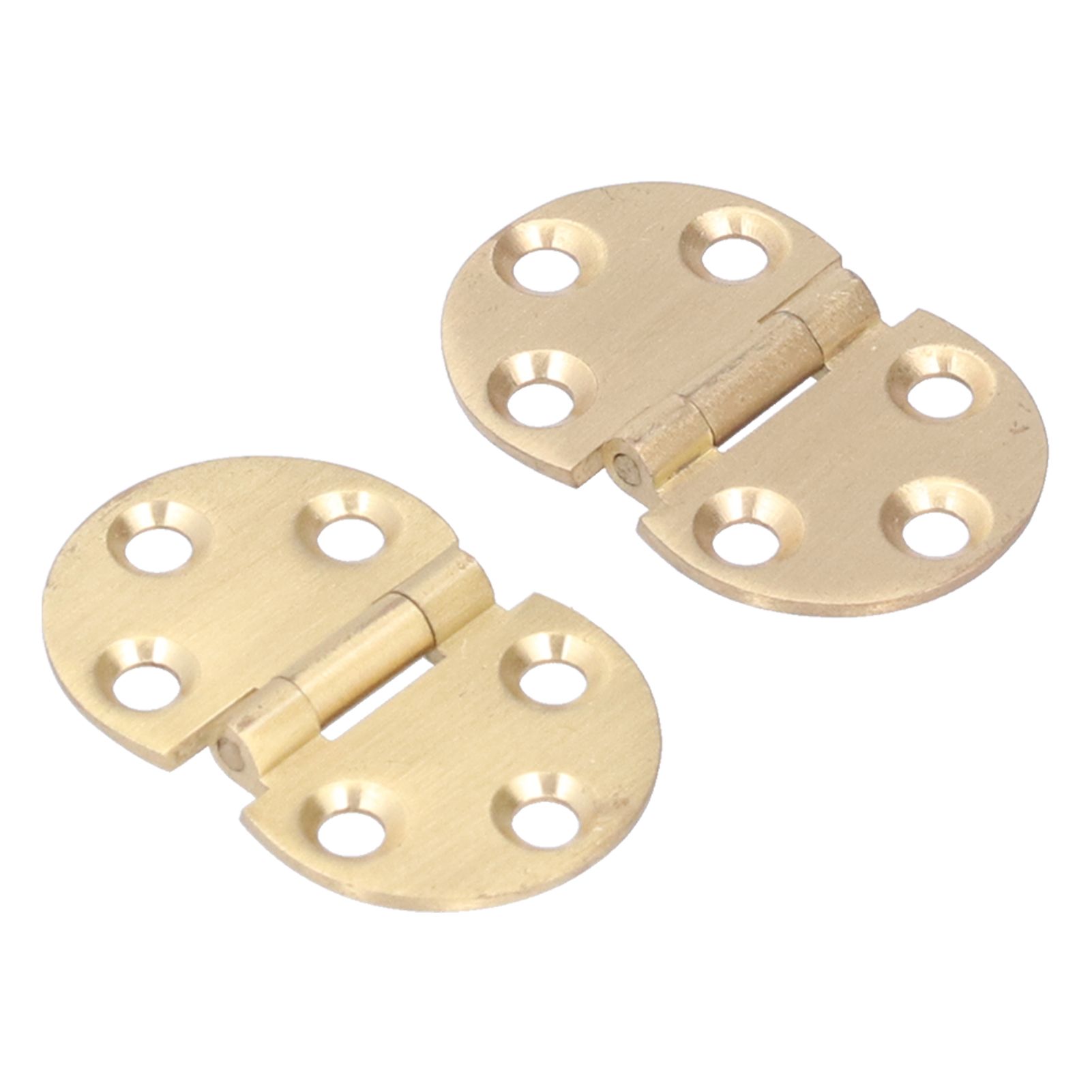 2Set 180 Degree Copper Hinge with Screw Mini Flap Hinge for Foldable Table 47x30mm view 9