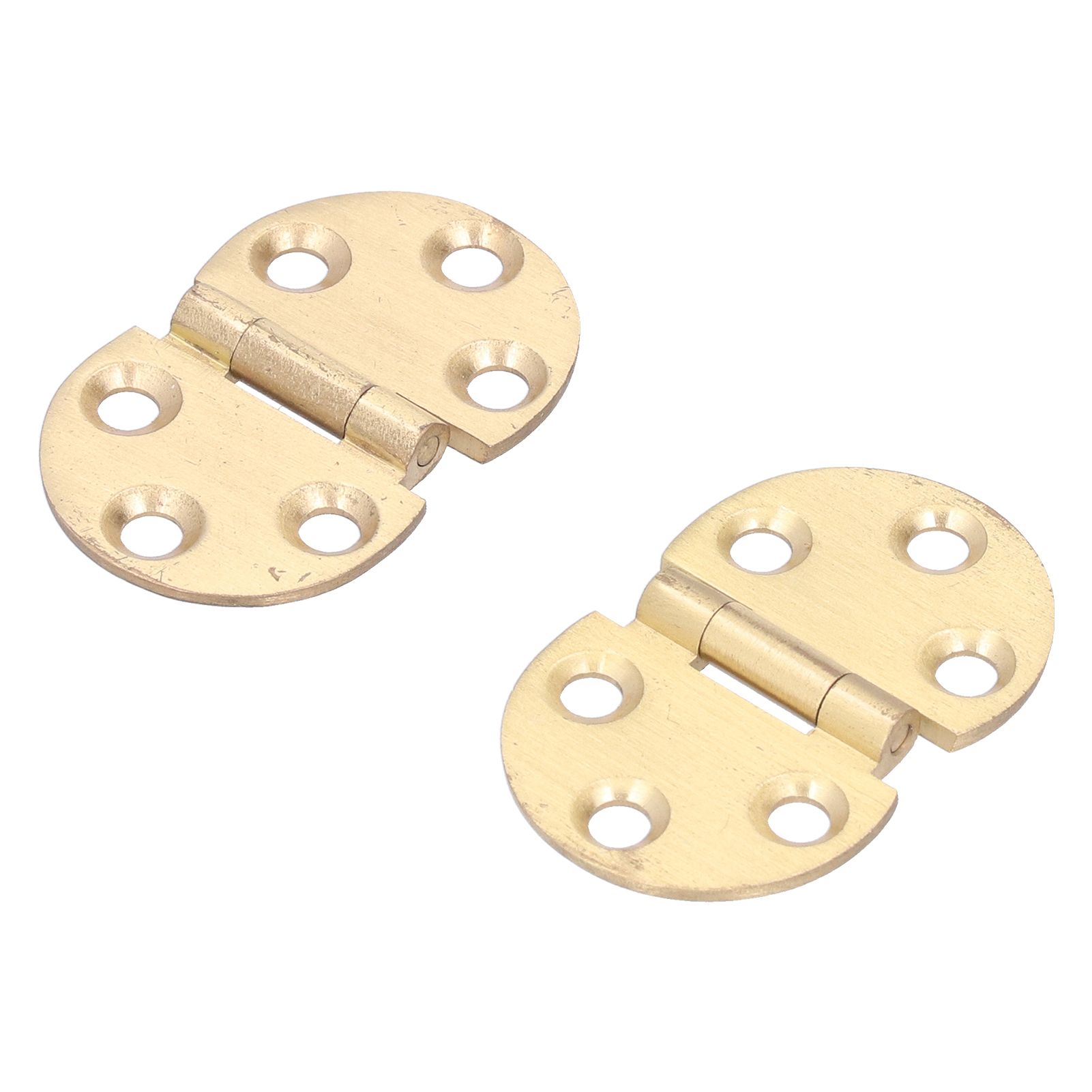 2Set 180 Degree Copper Hinge with Screw Mini Flap Hinge for Foldable Table 47x30mm view 10