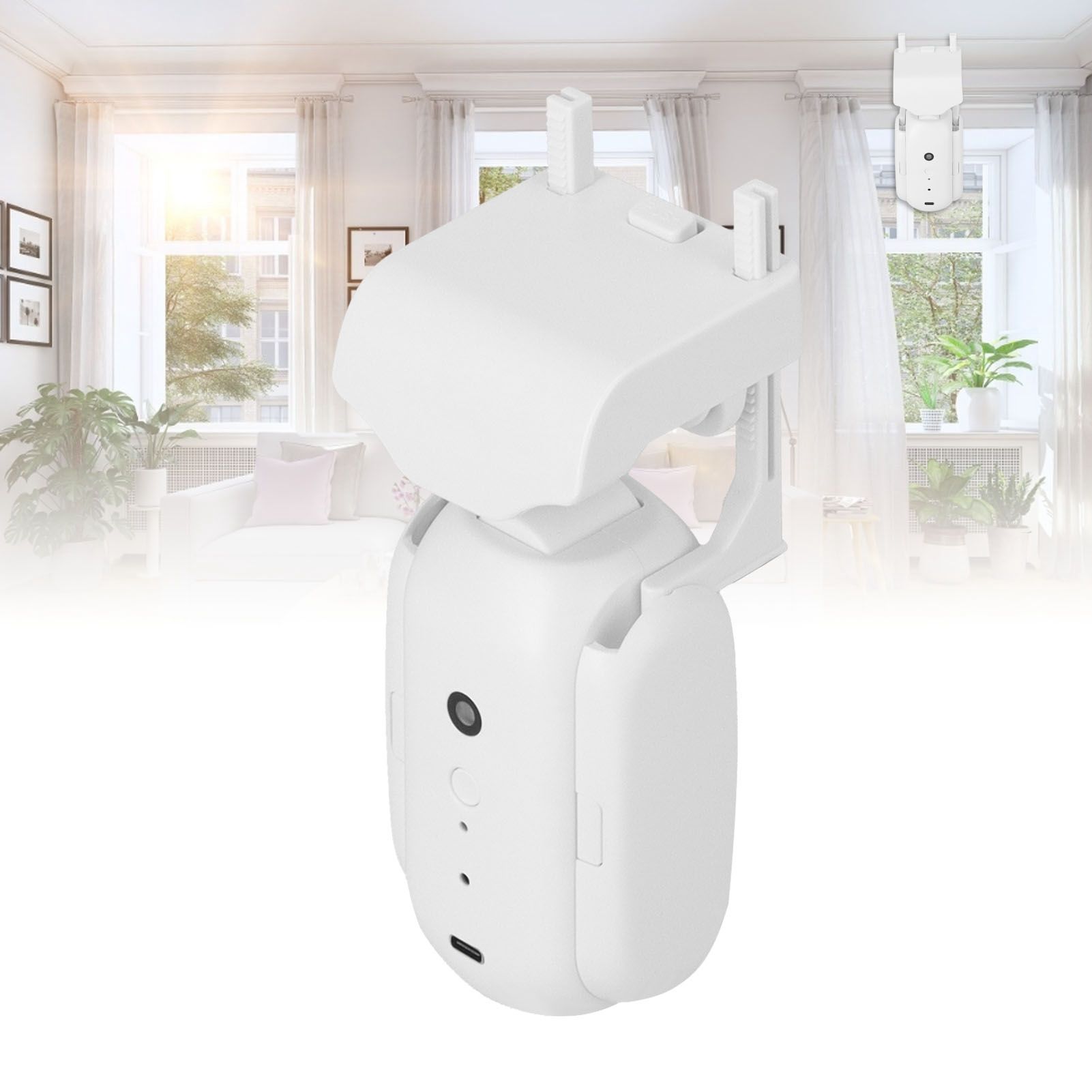 Automatic Curtain Driver Free Track Installation Smart Curtain Robot for Home view 11