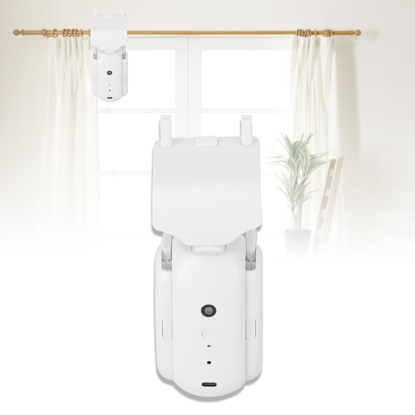 Automatic Curtain Driver Free Track Installation Smart Curtain Robot for Home view 12