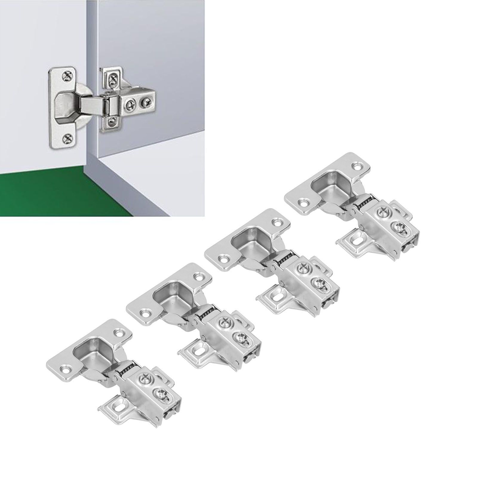 4Set Door Hinges with Screws 105 Degree American Hydraulic Damping Hinge for view 11