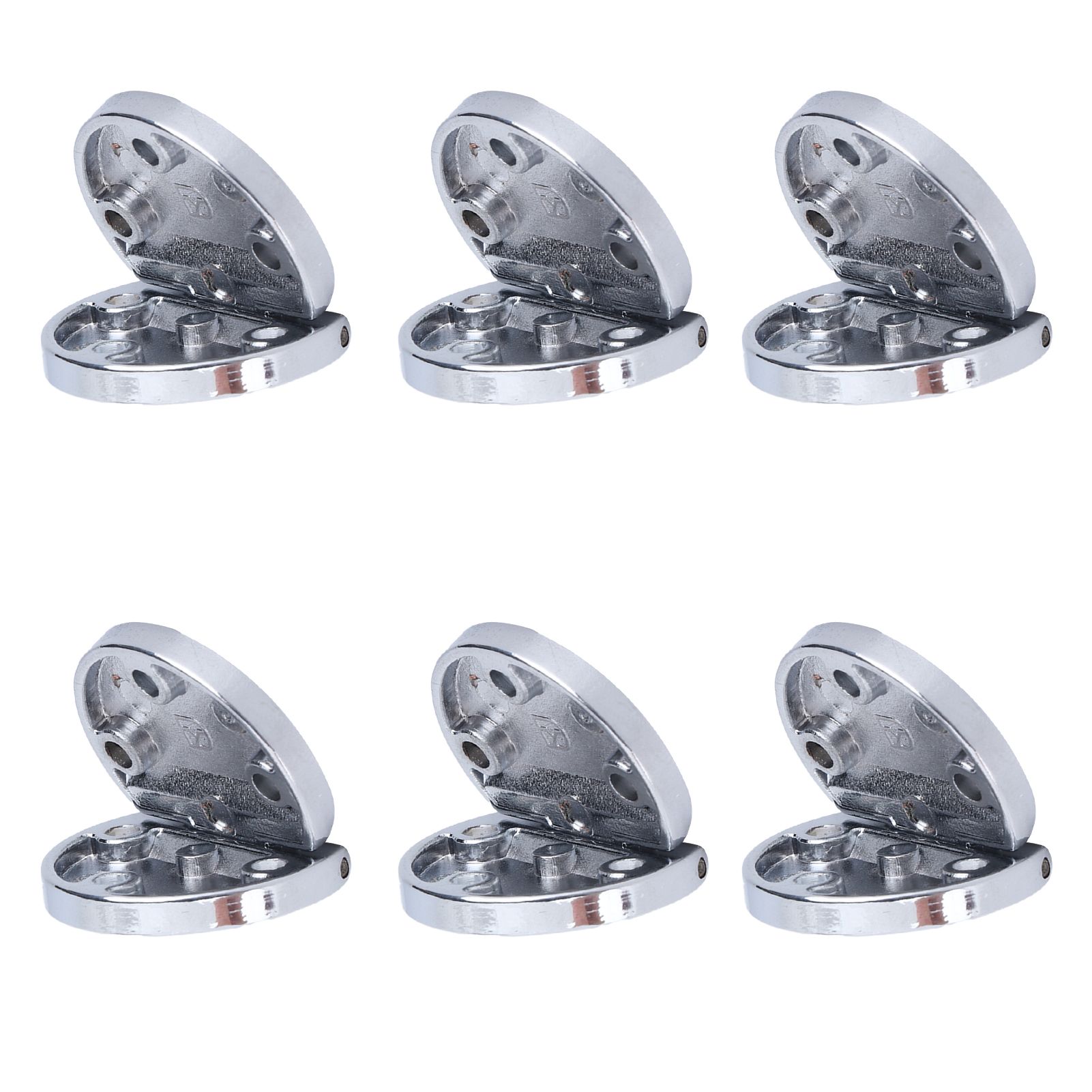 6Pcs Flip Hinge Folding Zinc Alloy Butt Hinges Furniture Hardware Fittings for