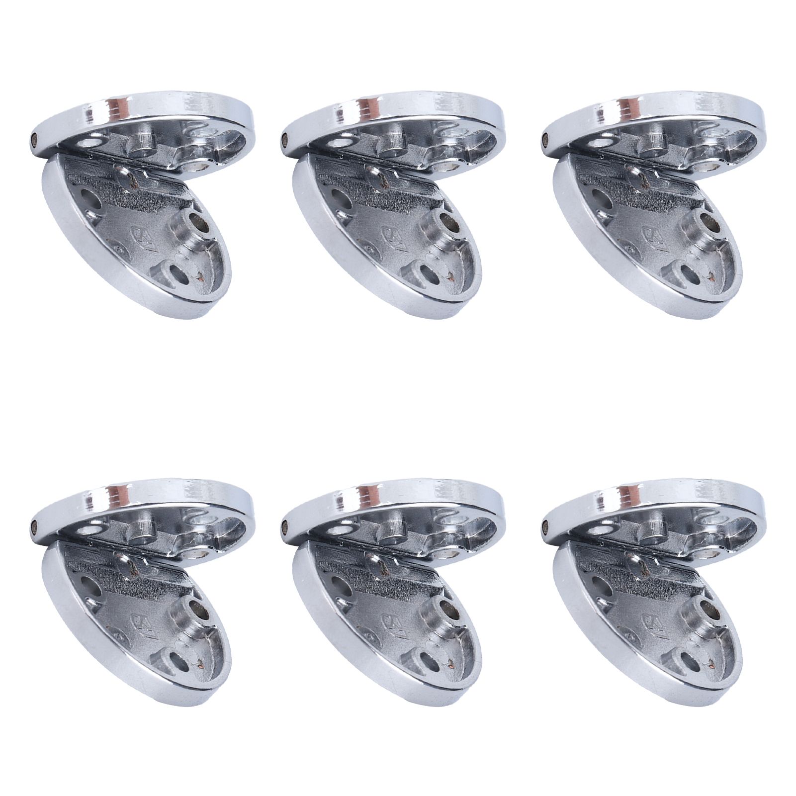 6Pcs Flip Hinge Folding Zinc Alloy Butt Hinges Furniture Hardware Fittings for view 4