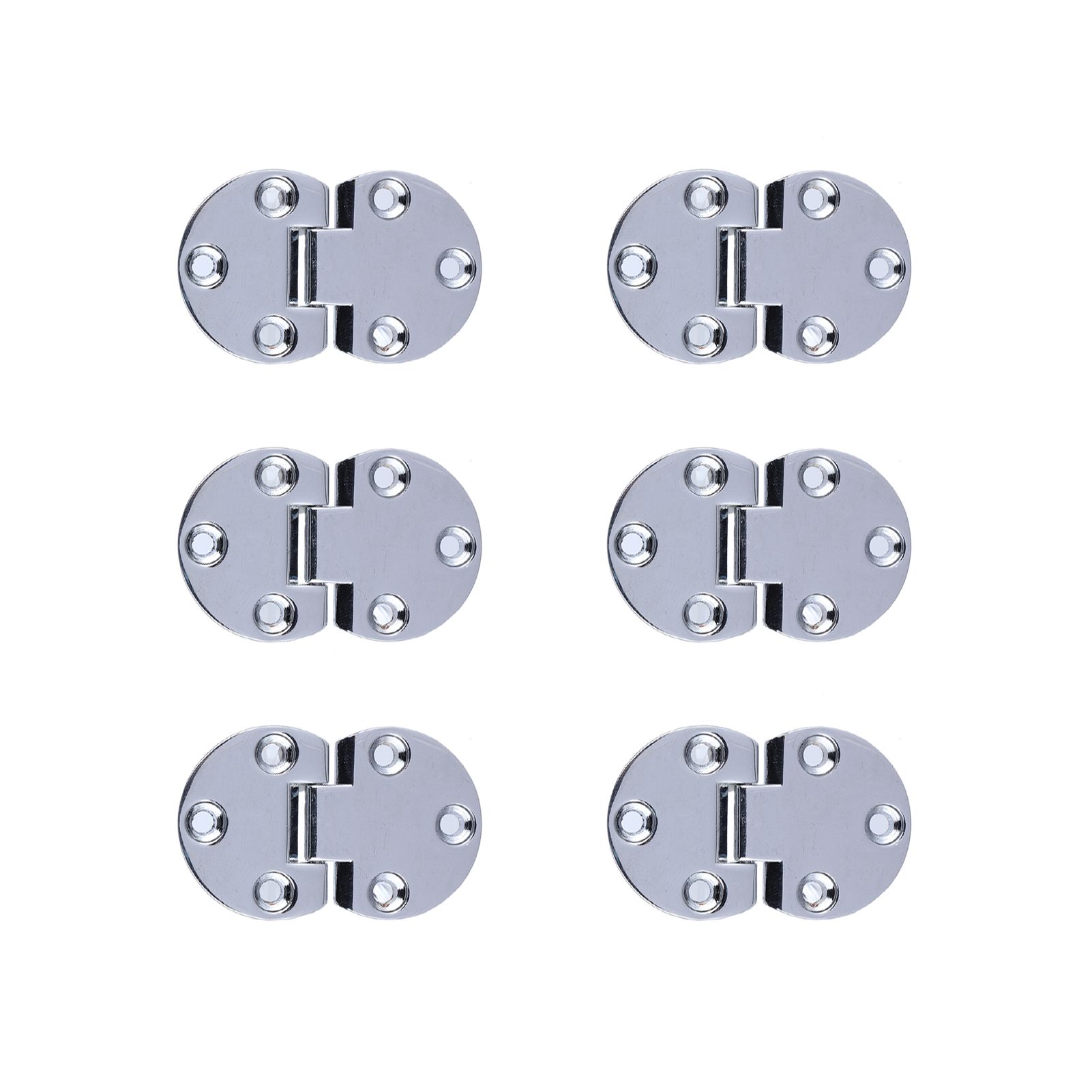 6Pcs Flip Hinge Folding Zinc Alloy Butt Hinges Furniture Hardware Fittings for view 7