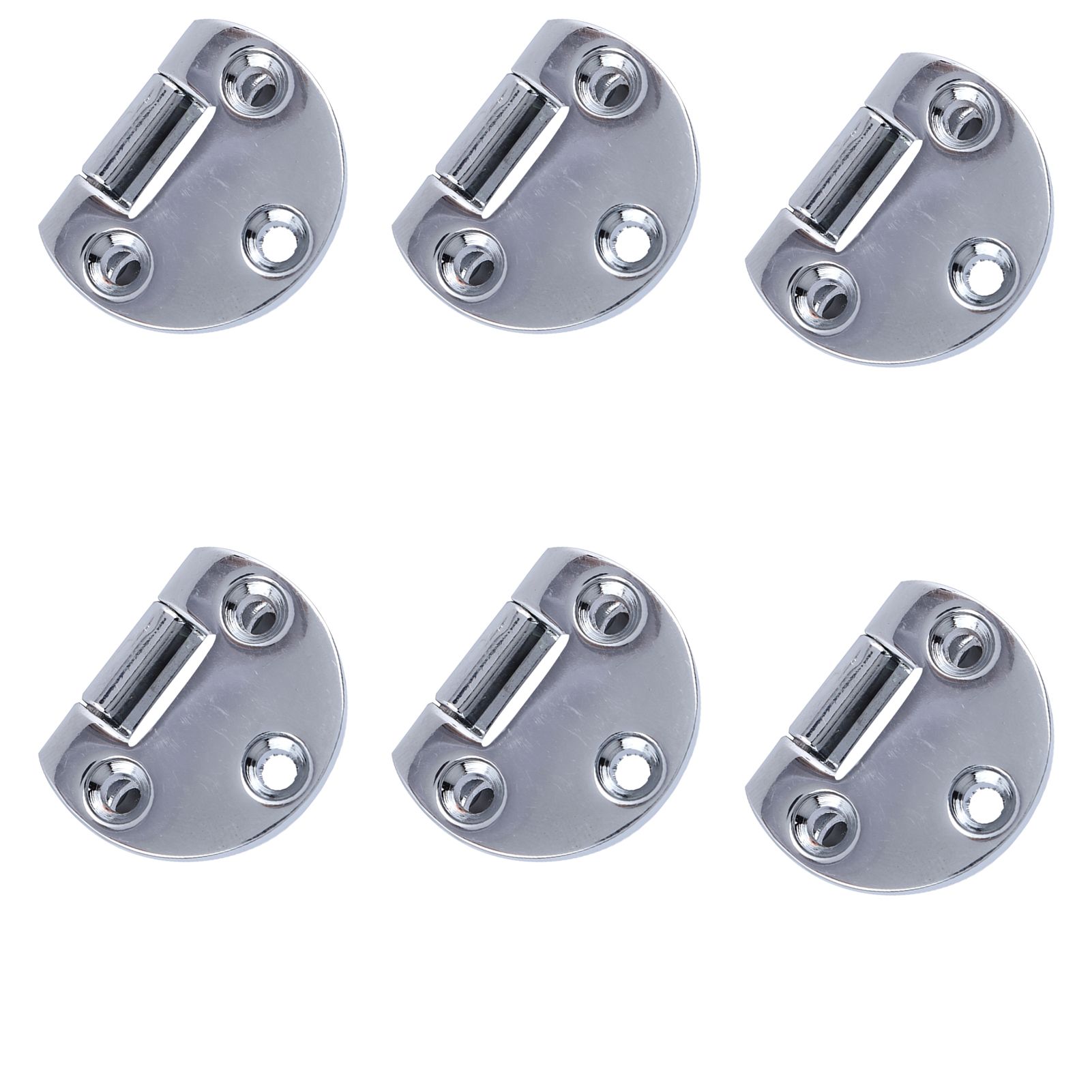6Pcs Flip Hinge Folding Zinc Alloy Butt Hinges Furniture Hardware Fittings for view 9