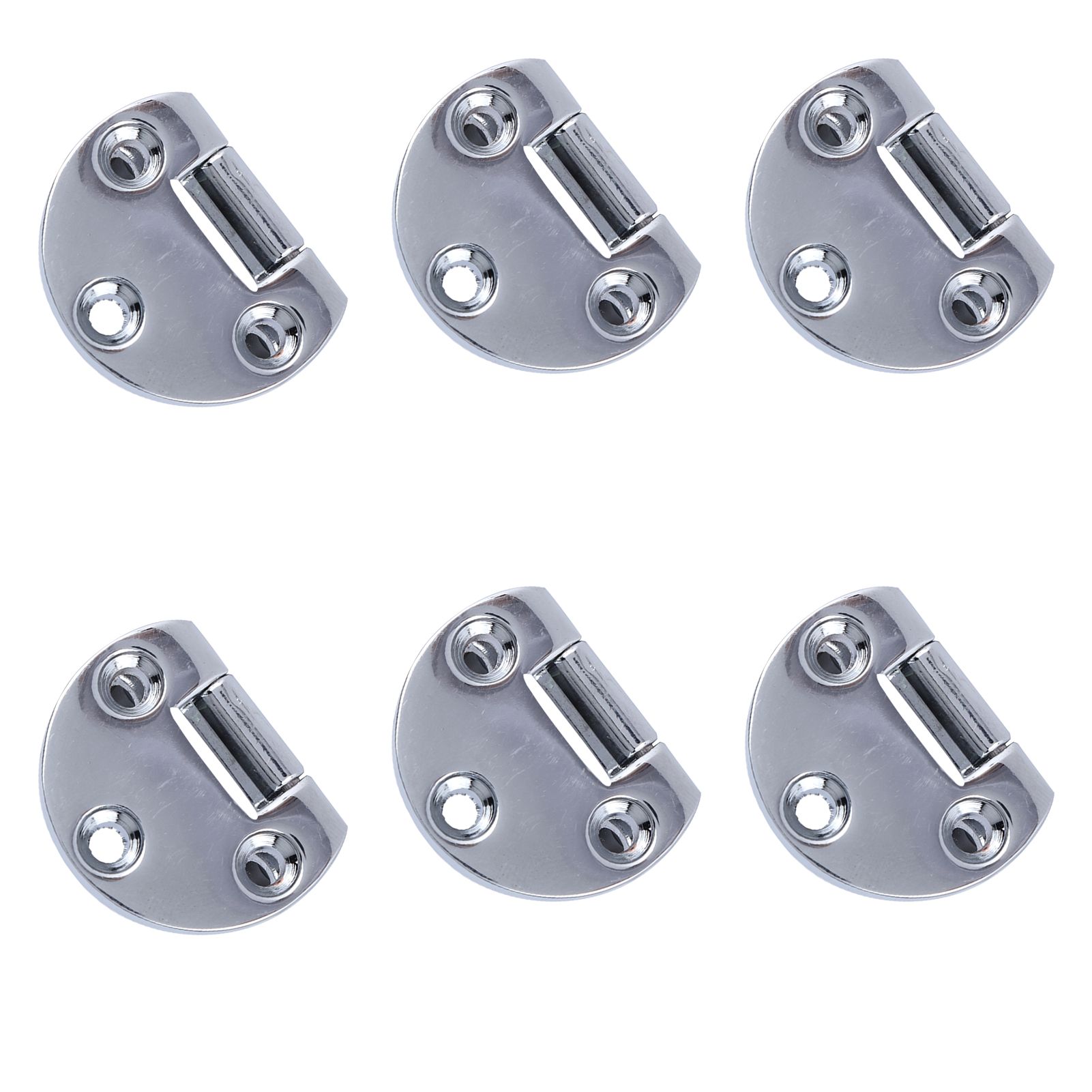 6Pcs Flip Hinge Folding Zinc Alloy Butt Hinges Furniture Hardware Fittings for view 10