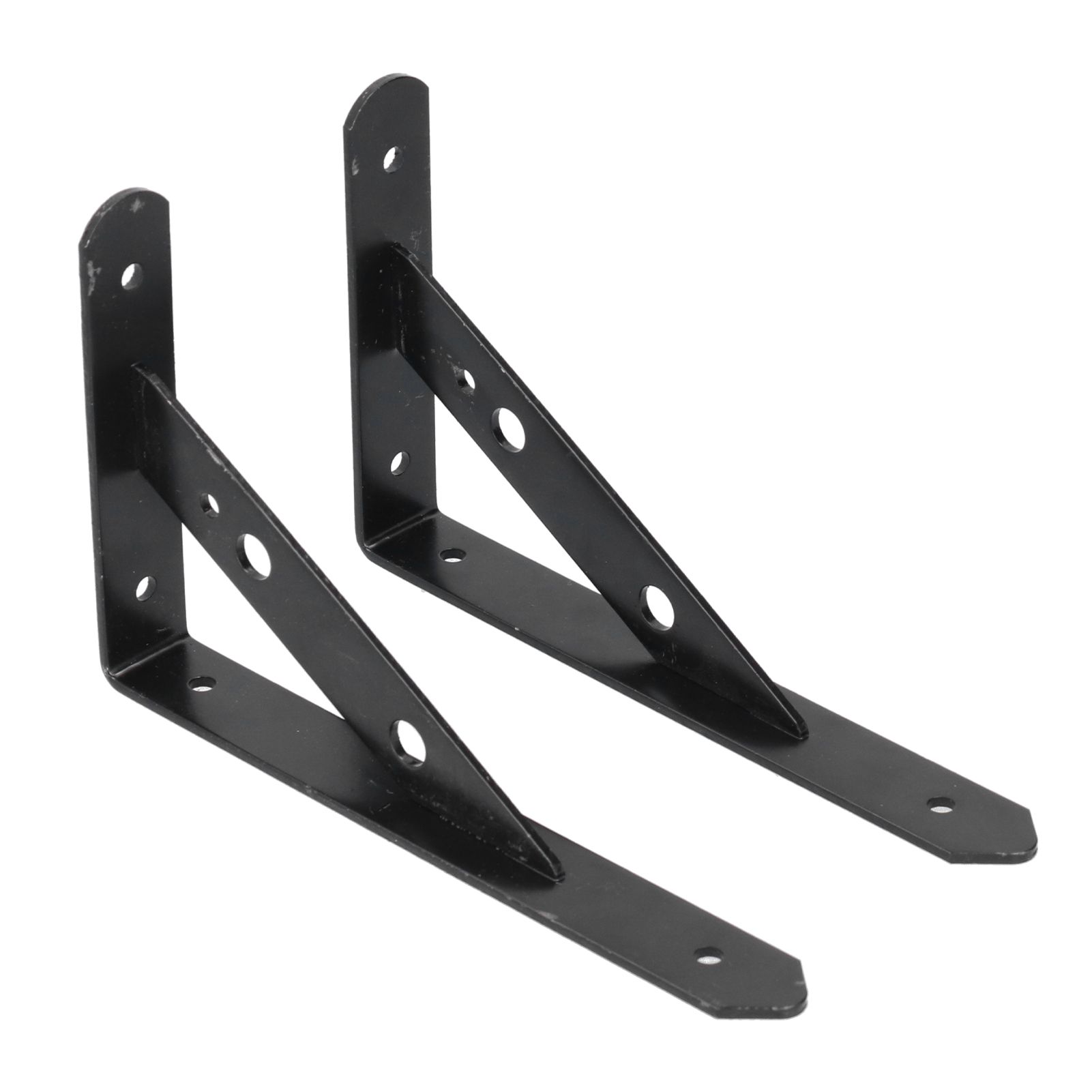 2Pcs Shelf Brackets Cold Rolled Steel Rustproof Corrosion Resistant Stable view 2