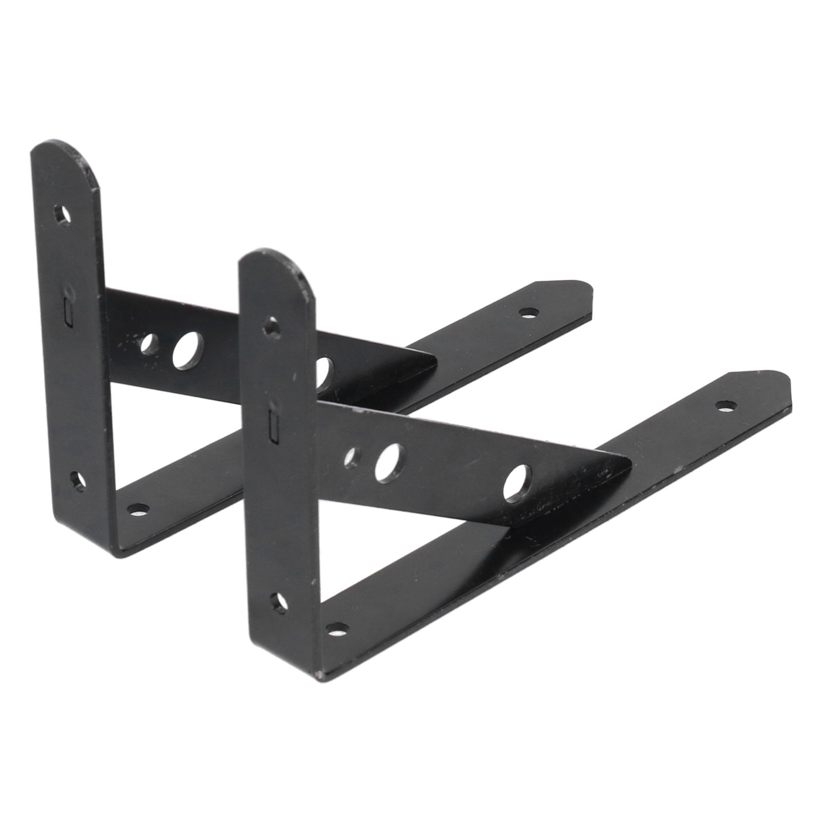 2Pcs Shelf Brackets Cold Rolled Steel Rustproof Corrosion Resistant Stable view 4