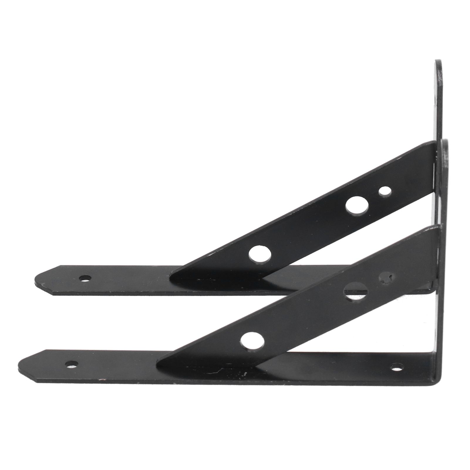 2Pcs Shelf Brackets Cold Rolled Steel Rustproof Corrosion Resistant Stable view 5