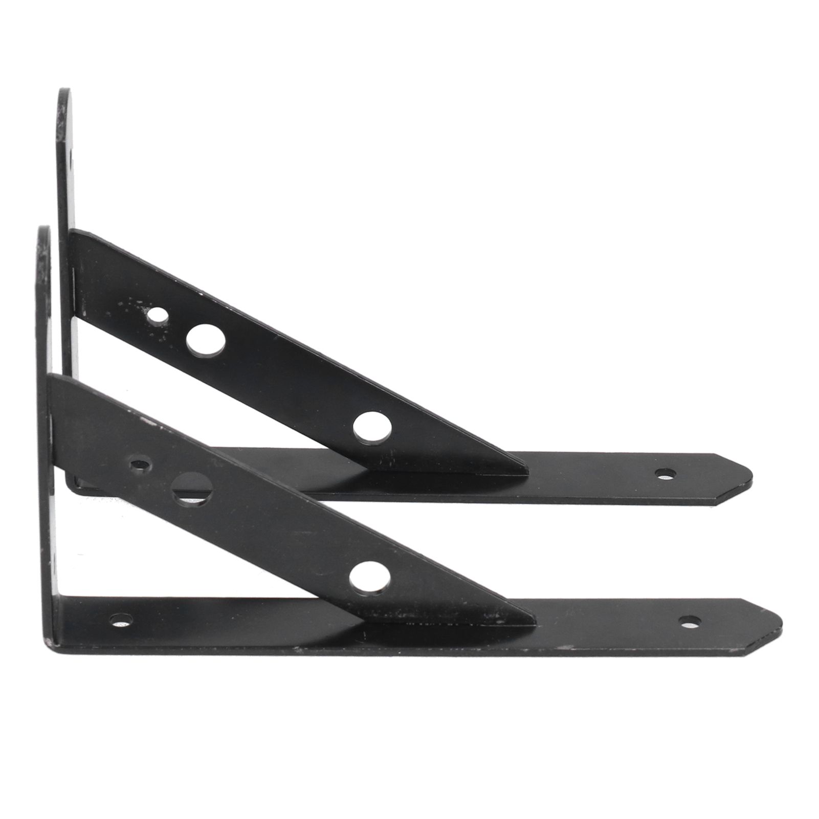 2Pcs Shelf Brackets Cold Rolled Steel Rustproof Corrosion Resistant Stable view 8
