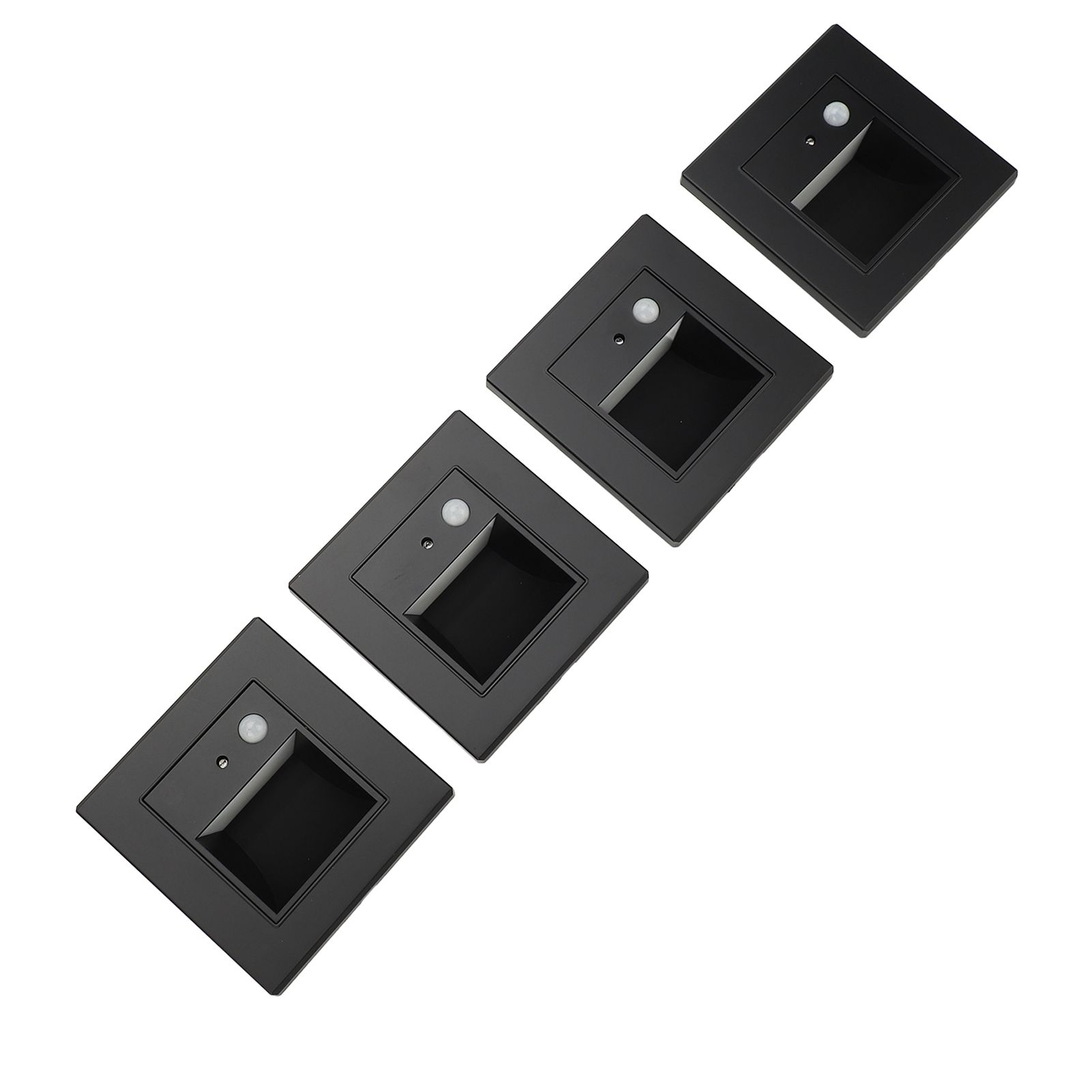 4pcs Motion Sensor Step Lights Intelligent Induction Embeddded Installation view 4