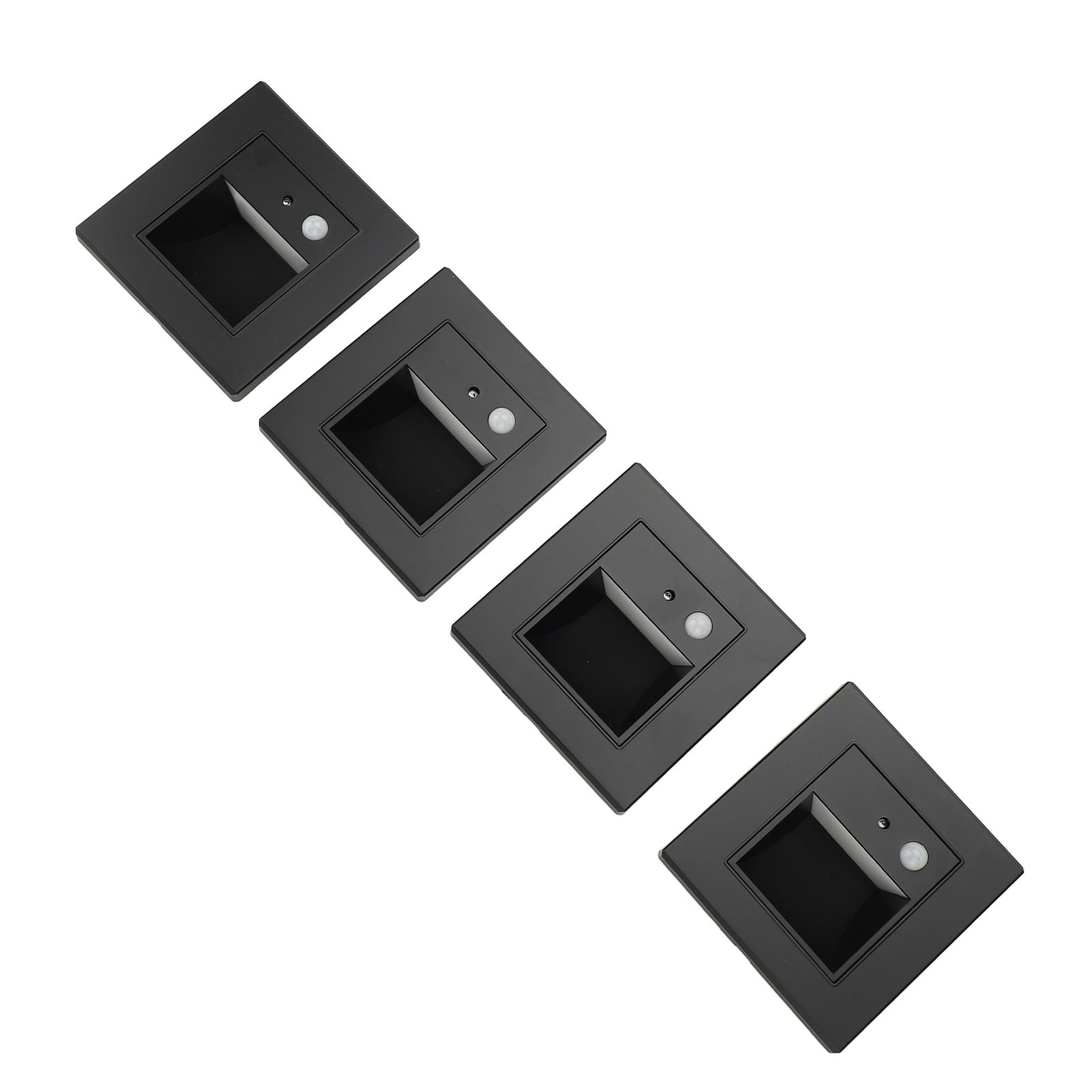 4pcs Motion Sensor Step Lights Intelligent Induction Embeddded Installation view 6