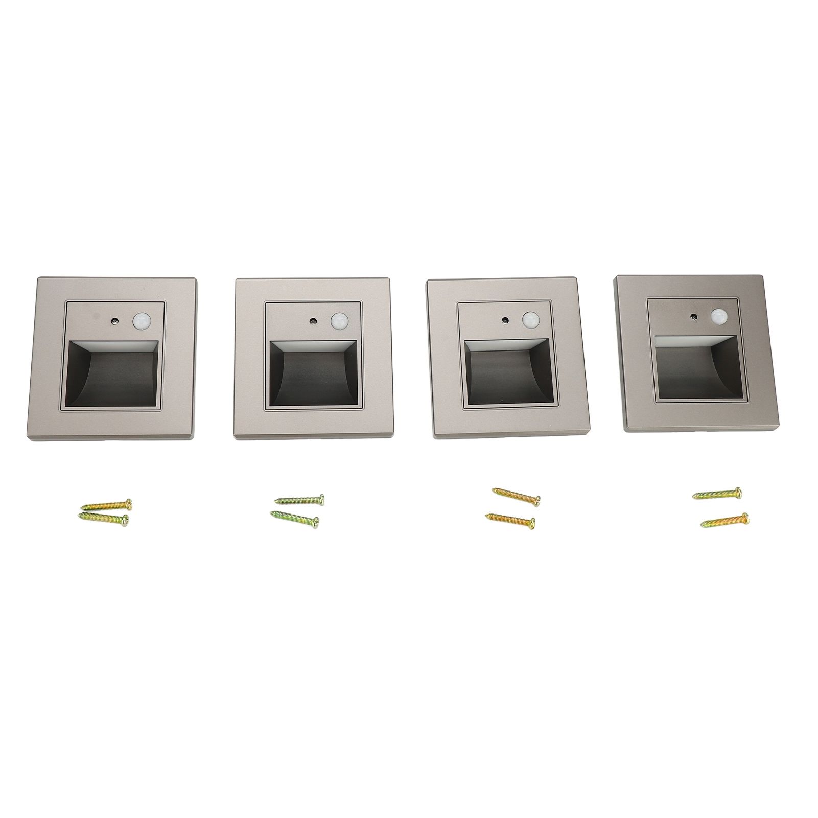4pcs Motion Sensor Step Lights Intelligent Induction Embeddded Installation view 3