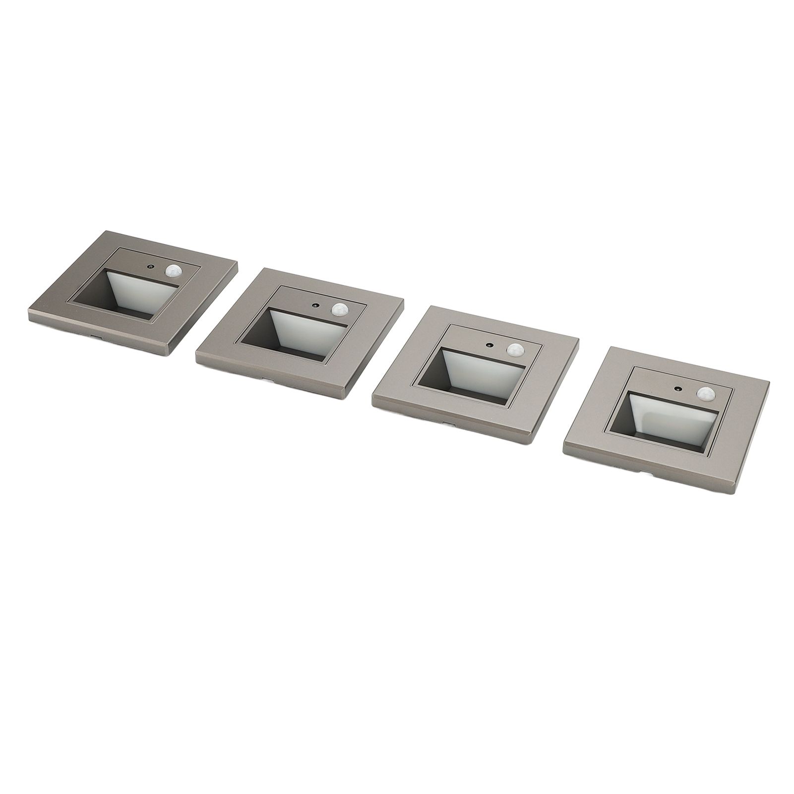 4pcs Motion Sensor Step Lights Intelligent Induction Embeddded Installation view 4