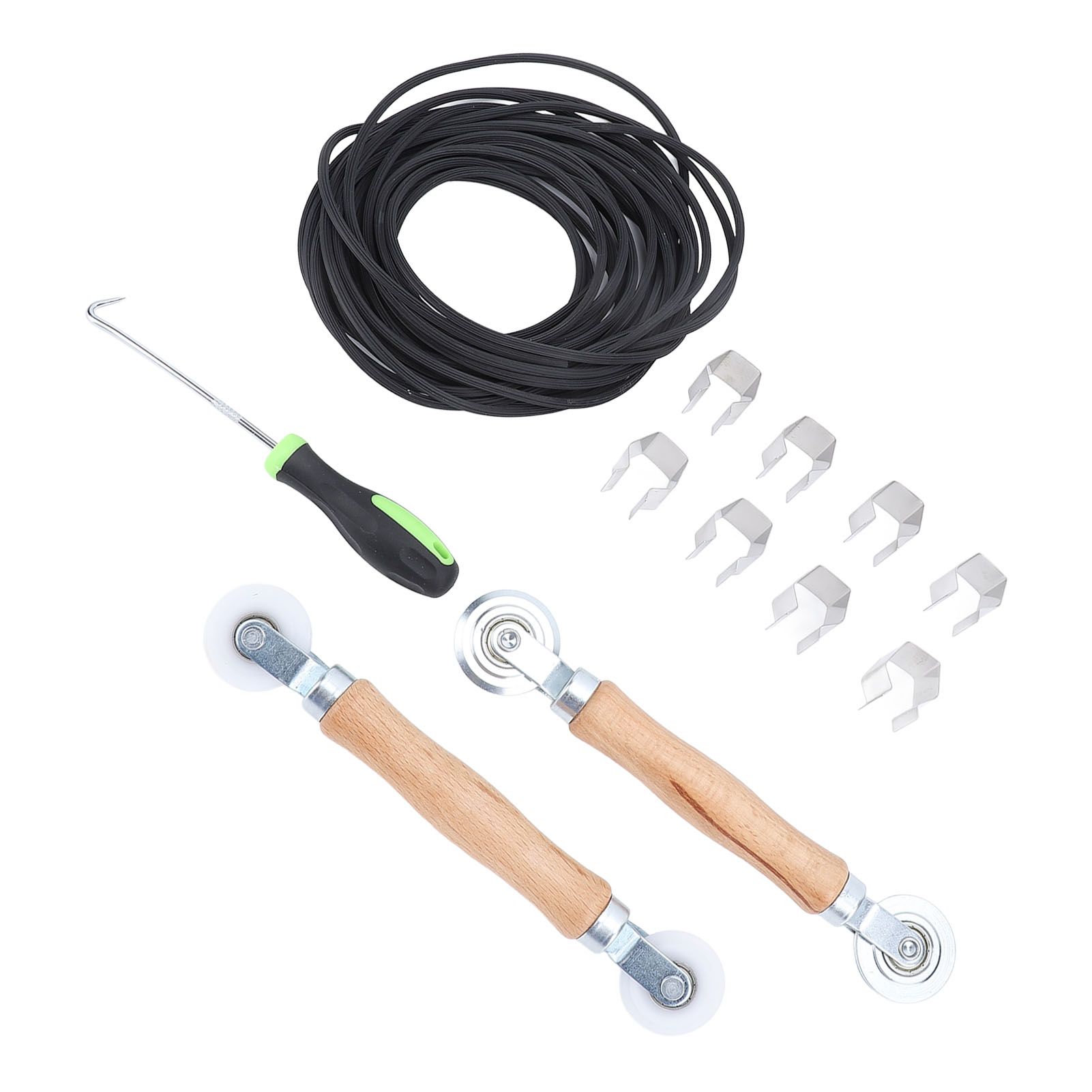 Screen Repair Kit Steel Nylon Screen Roller 32.8ft Screen Spline 8pcs Screen view 8
