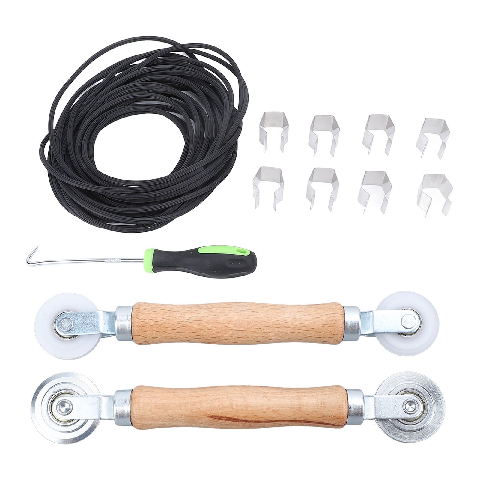 Screen Repair Kit Steel Nylon Screen Roller 32.8ft Screen Spline 8pcs Screen view 10