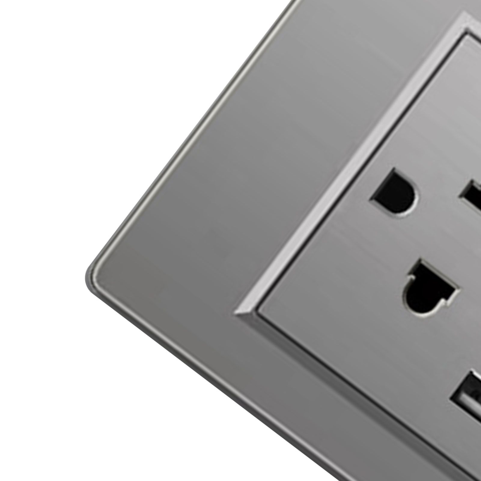 Thailand Type Electrical Wall Receptacle Outlet Space Saving USB Type C Wall view 7