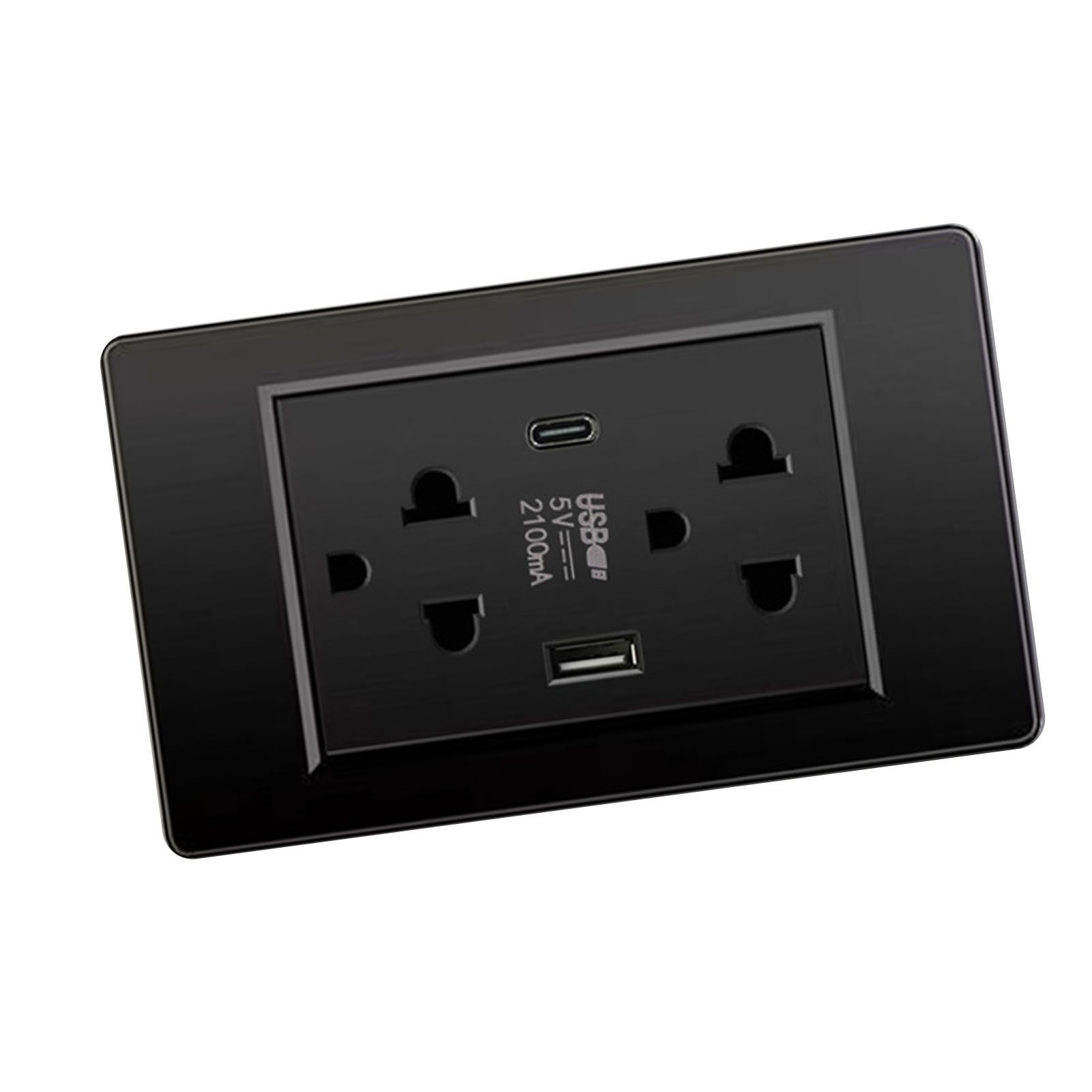 Thailand Type Electrical Wall Receptacle Outlet Space Saving USB Type C Wall — image 1