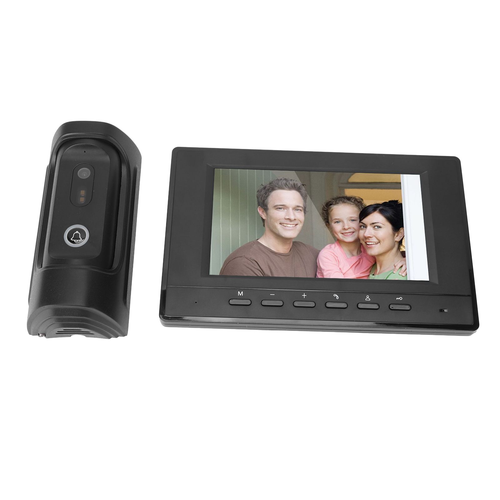 Video Intercom System 7 Inch Color LCD Wired HD Video Doorbell Door Phone view 10