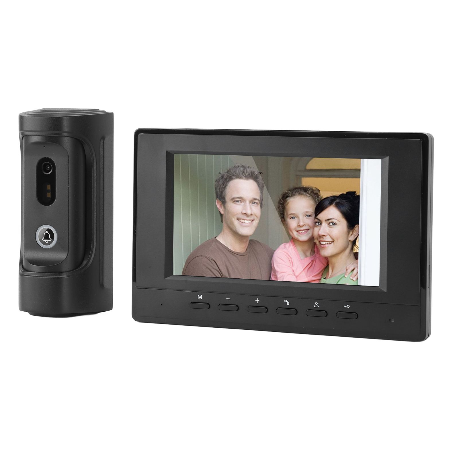 Video Intercom System 7 Inch Color LCD Wired HD Video Doorbell Door Phone view 11