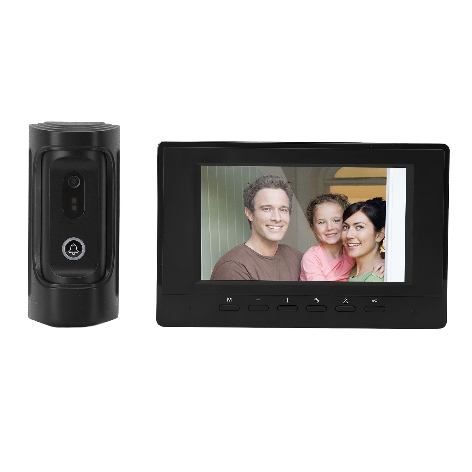 Video Intercom System 7 Inch Color LCD Wired HD Video Doorbell Door Phone view 12