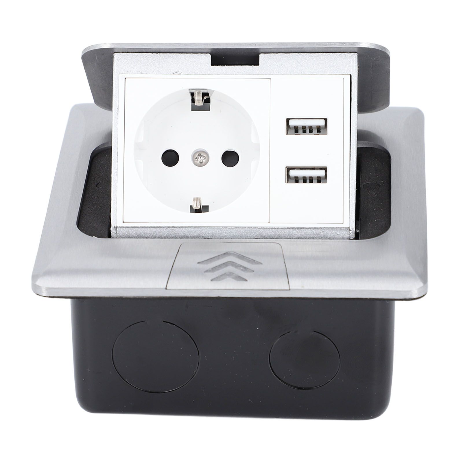 Pop Up Floor Outlet Box Embedded IP44 Waterproof Weatherproof USB Floor view 4