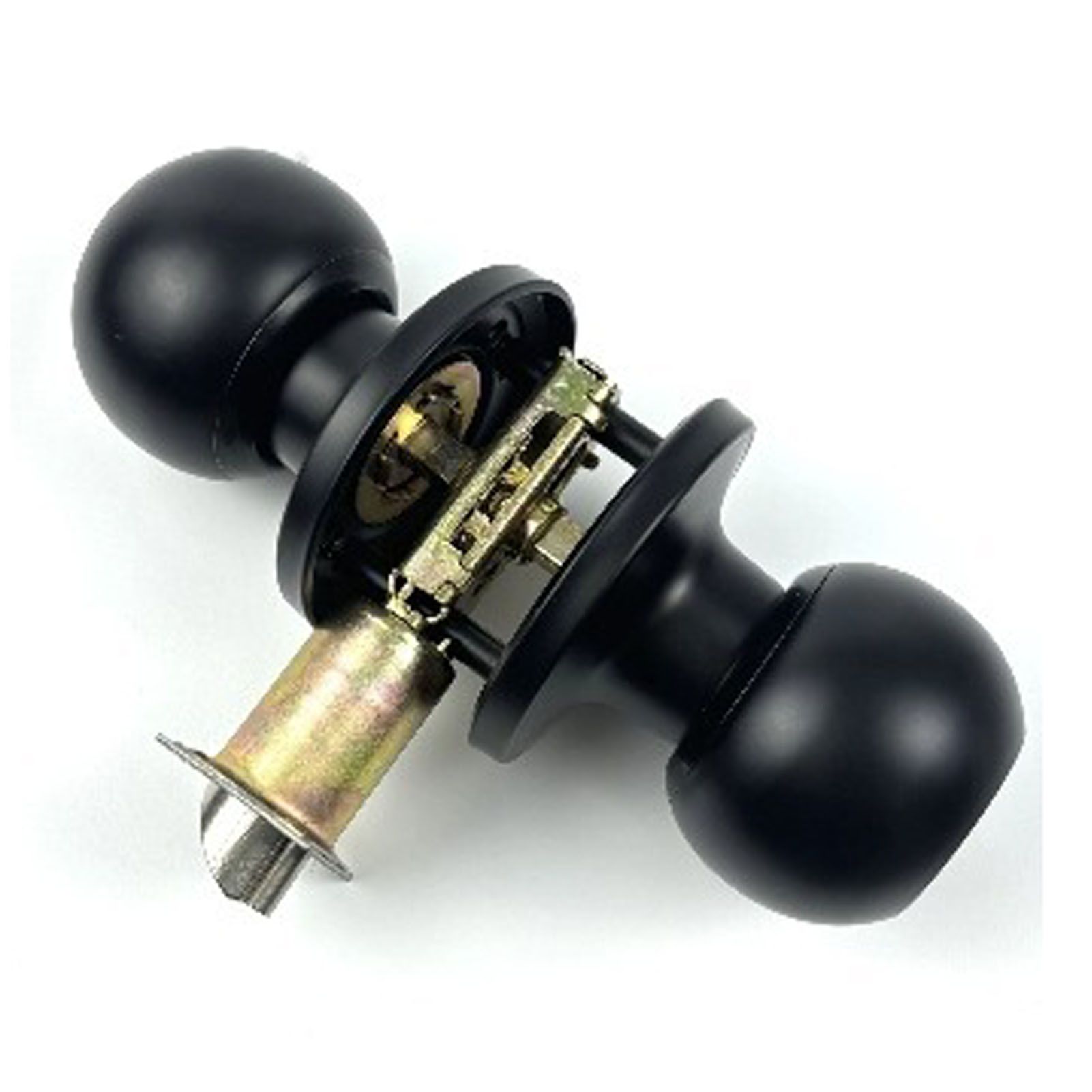 Bathroom Lock Round Handle for 30‑50mm Thick Door with 3 Keys view 3