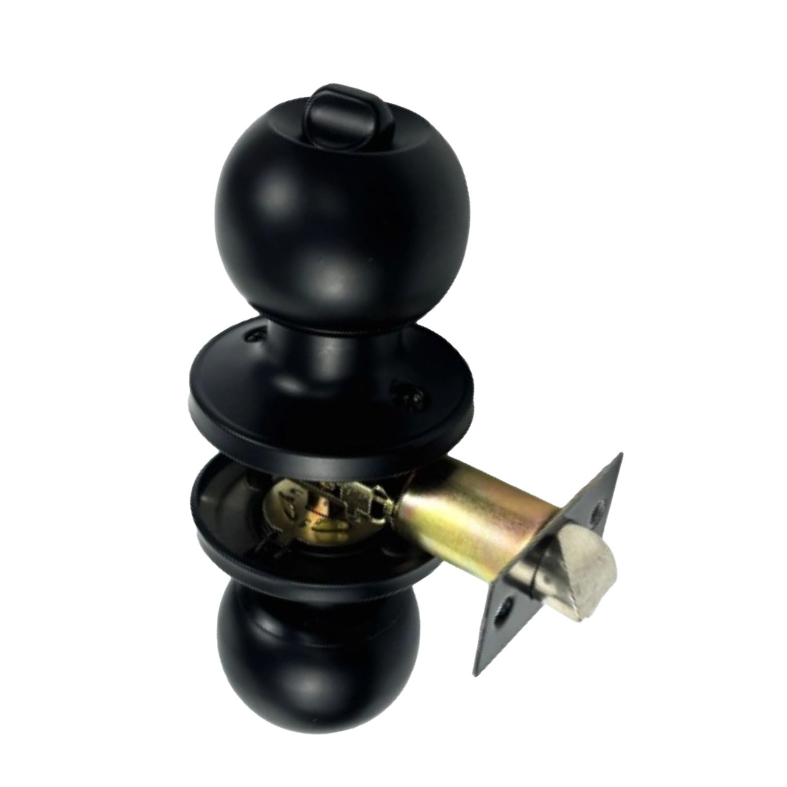 Bathroom Lock Round Handle for 30‑50mm Thick Door with 3 Keys view 6