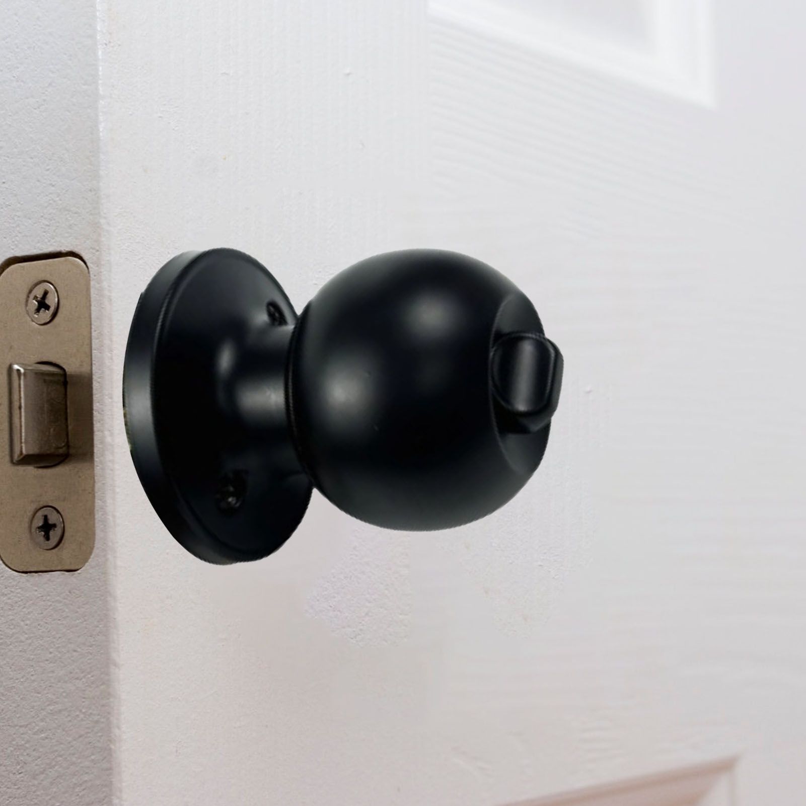 Bathroom Lock Round Handle for 30‑50mm Thick Door with 3 Keys view 9