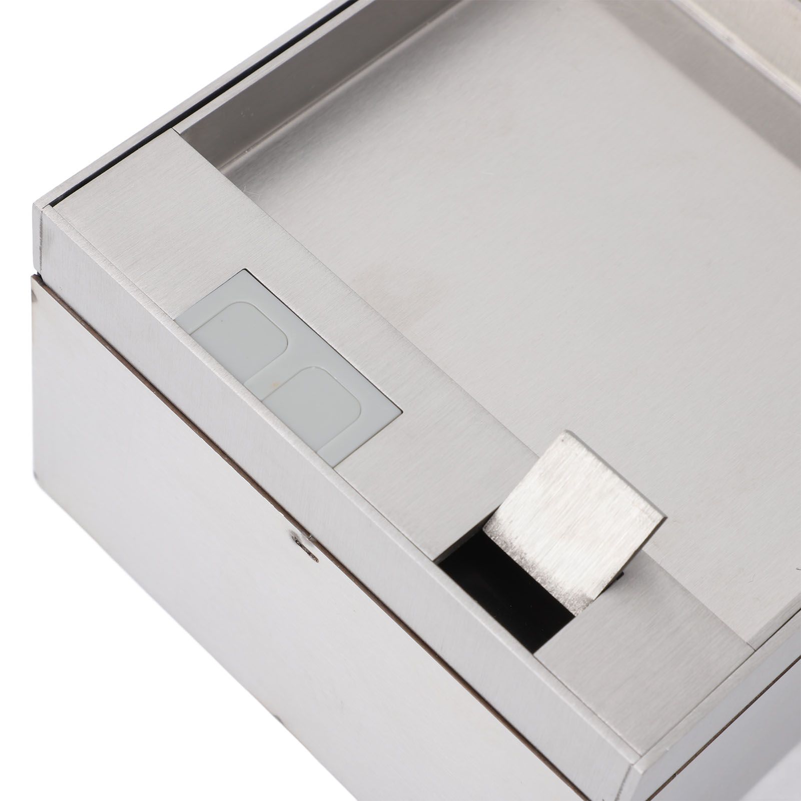 Recessed Flat Floor Socket Waterproof Stainless Steel Concealed Floor Outlet view 5