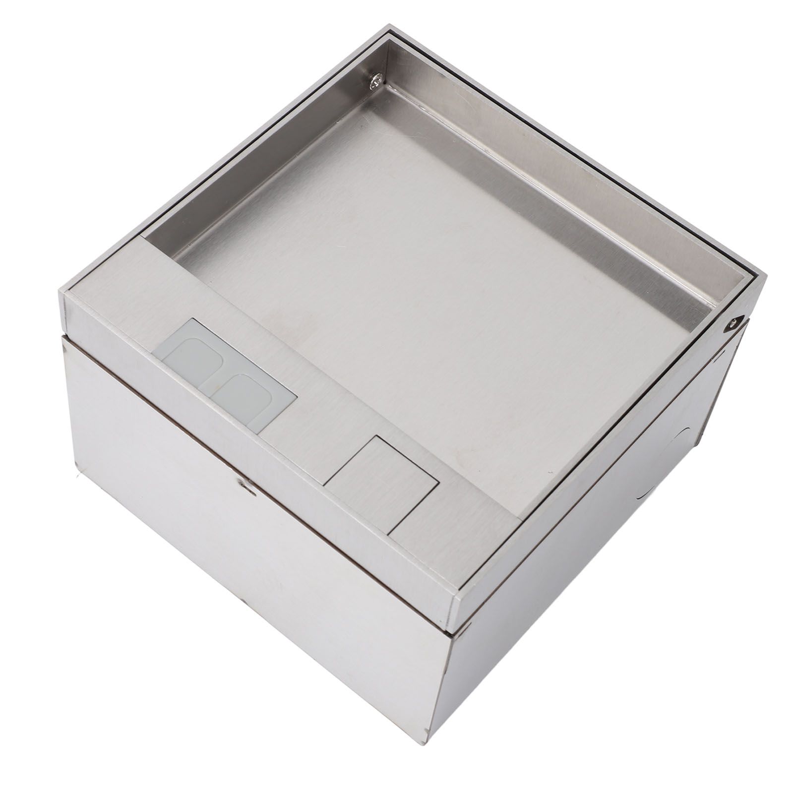 Recessed Flat Floor Socket Waterproof Stainless Steel Concealed Floor Outlet view 7