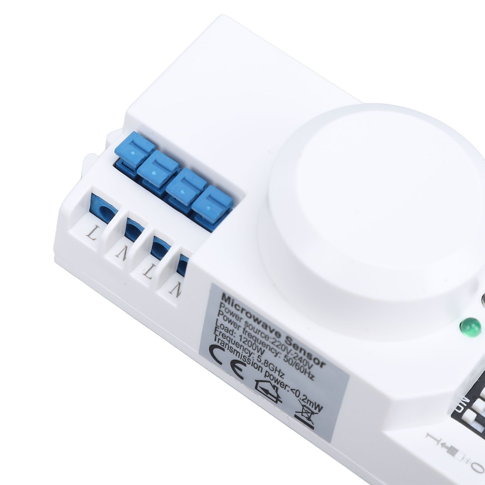 Microwave Radar Sensing Switch 5.8G 1200W Adjustable Human Motion Detector view 5