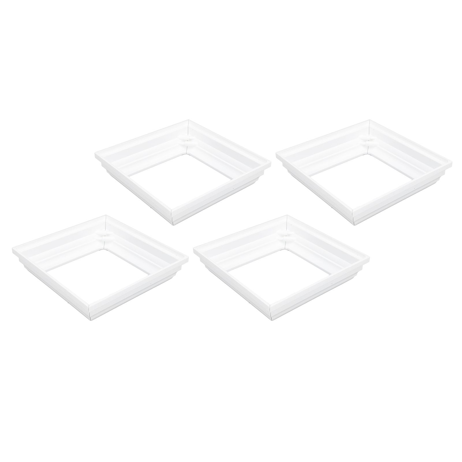 4PCS Split Type Vinyl Post Skirt Deck Column Base Cover 4x4 Inch Post Sleeve view 4