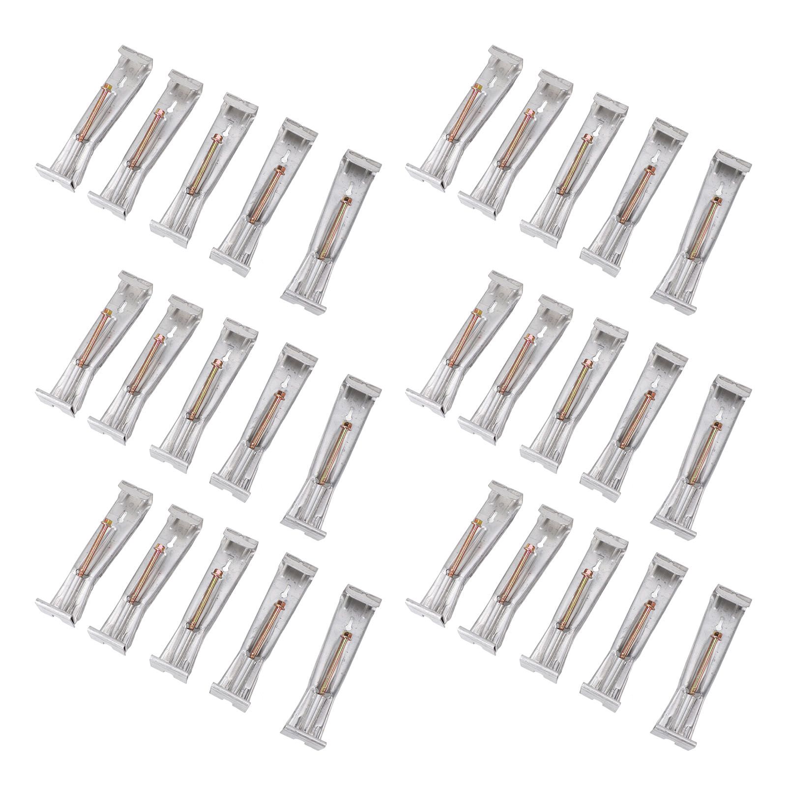30pcs Quick Screw Gutter Hangers Professional Aluminum 5inch Hidden Rain view 4