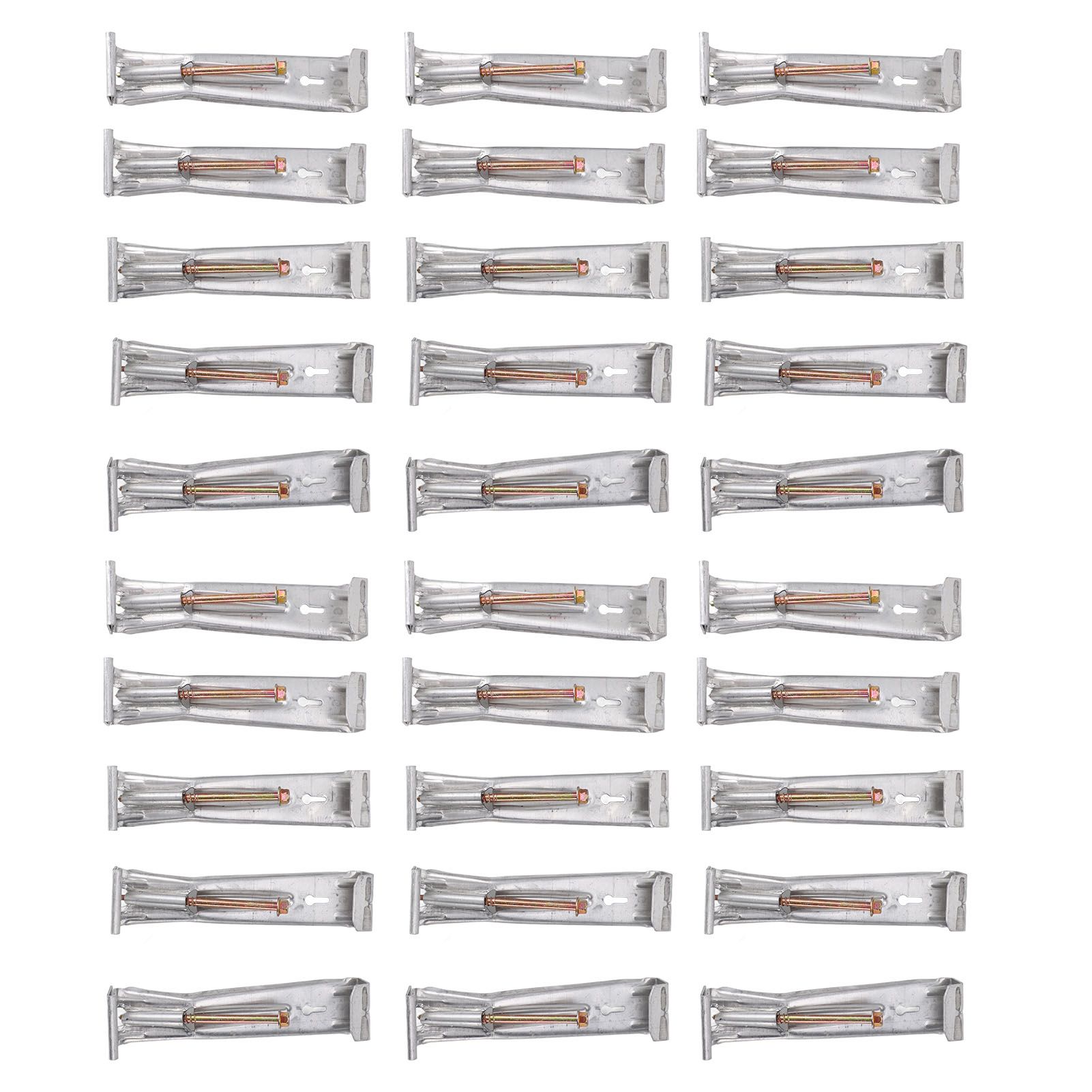 30pcs Quick Screw Gutter Hangers Professional Aluminum 5inch Hidden Rain view 6