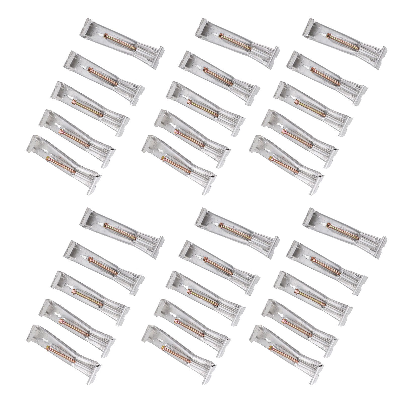 30pcs Quick Screw Gutter Hangers Professional Aluminum 5inch Hidden Rain view 8
