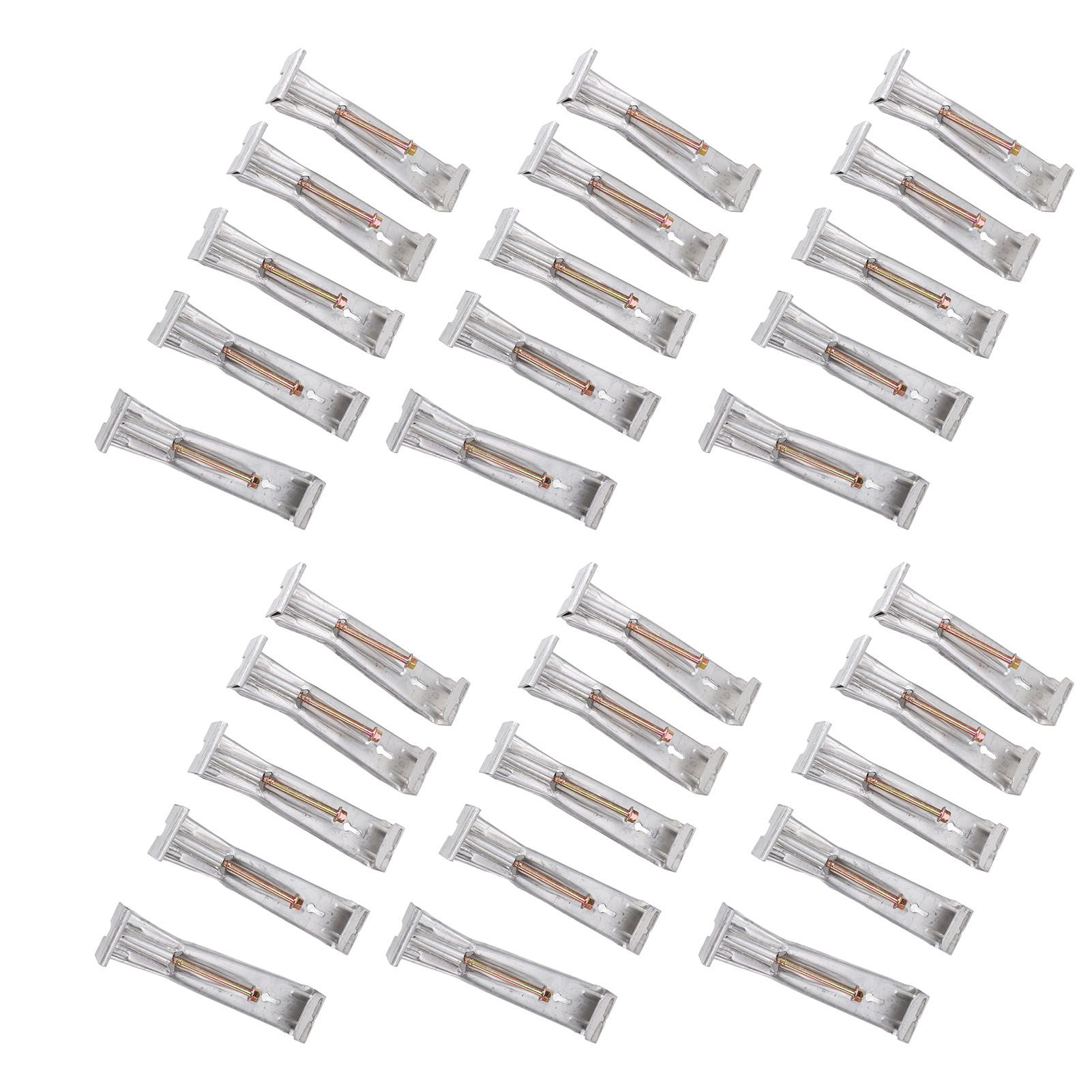 30pcs Quick Screw Gutter Hangers Professional Aluminum 5inch Hidden Rain view 10