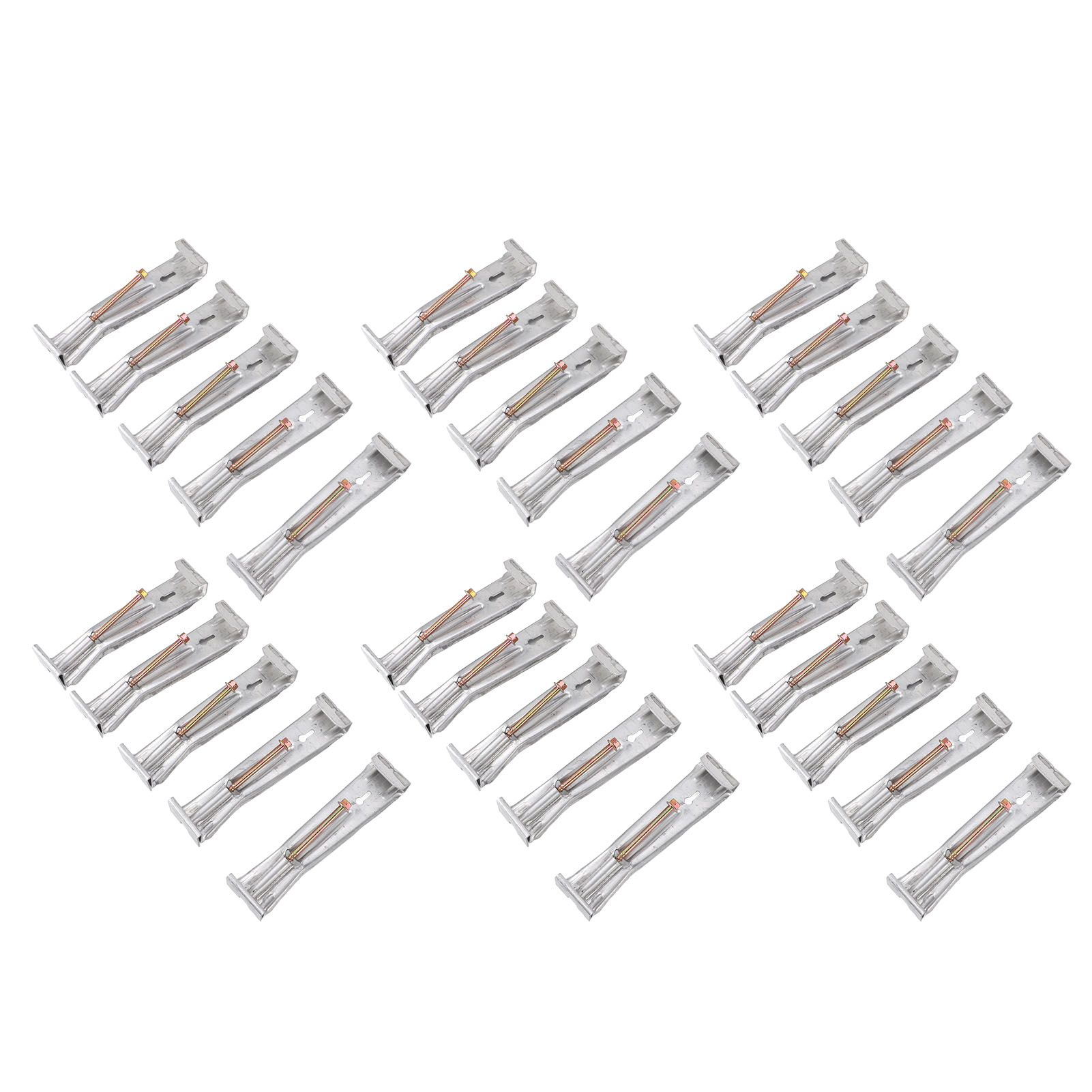 30pcs Quick Screw Gutter Hangers Professional Aluminum 5inch Hidden Rain view 11