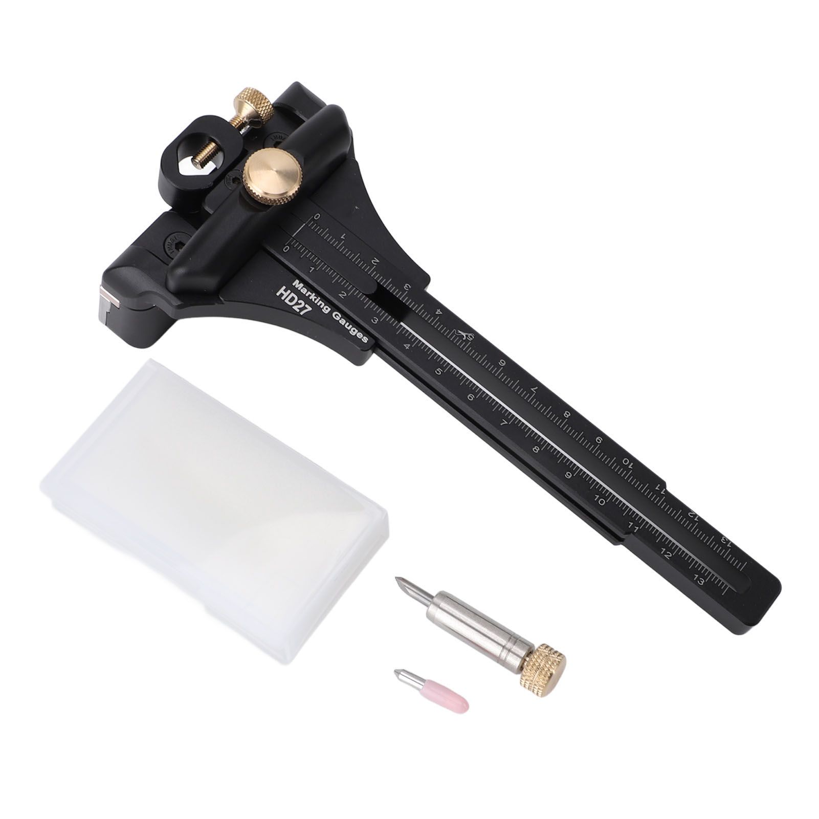 Woodworking Scriber Aluminium Alloy Multifunctional Marking Line Ruler T Type view 3