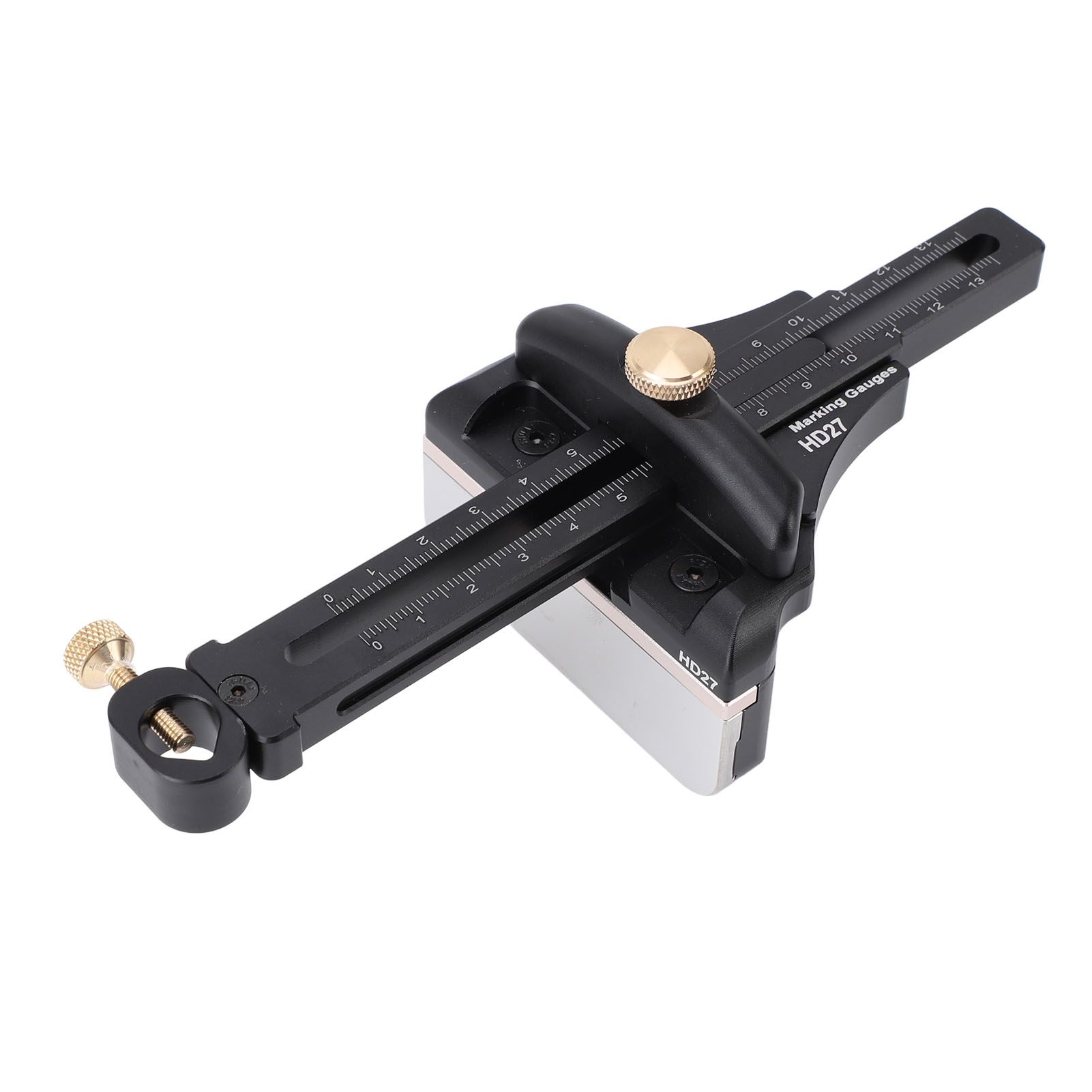 Woodworking Scriber Aluminium Alloy Multifunctional Marking Line Ruler T Type view 4