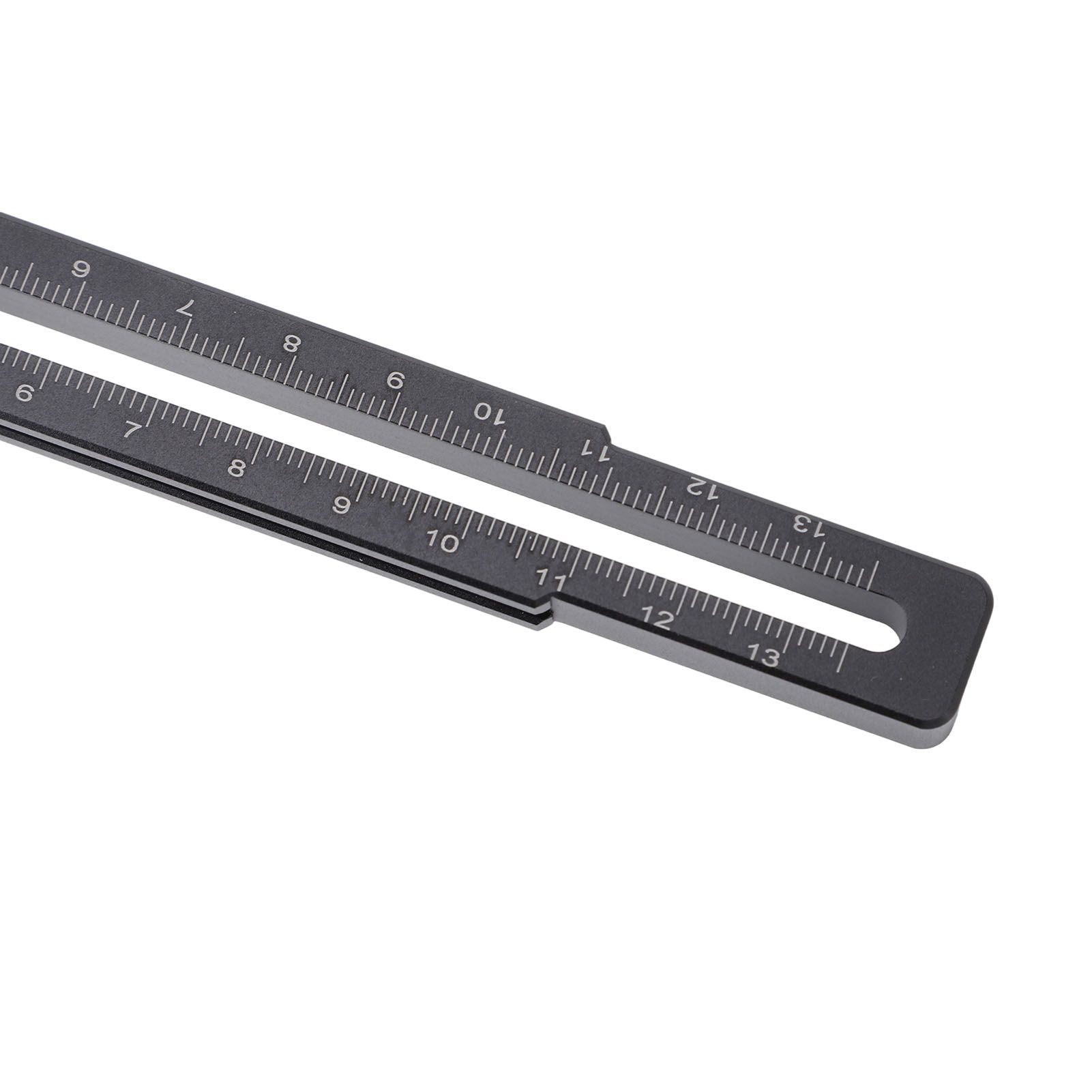 Woodworking Scriber Aluminium Alloy Multifunctional Marking Line Ruler T Type view 5